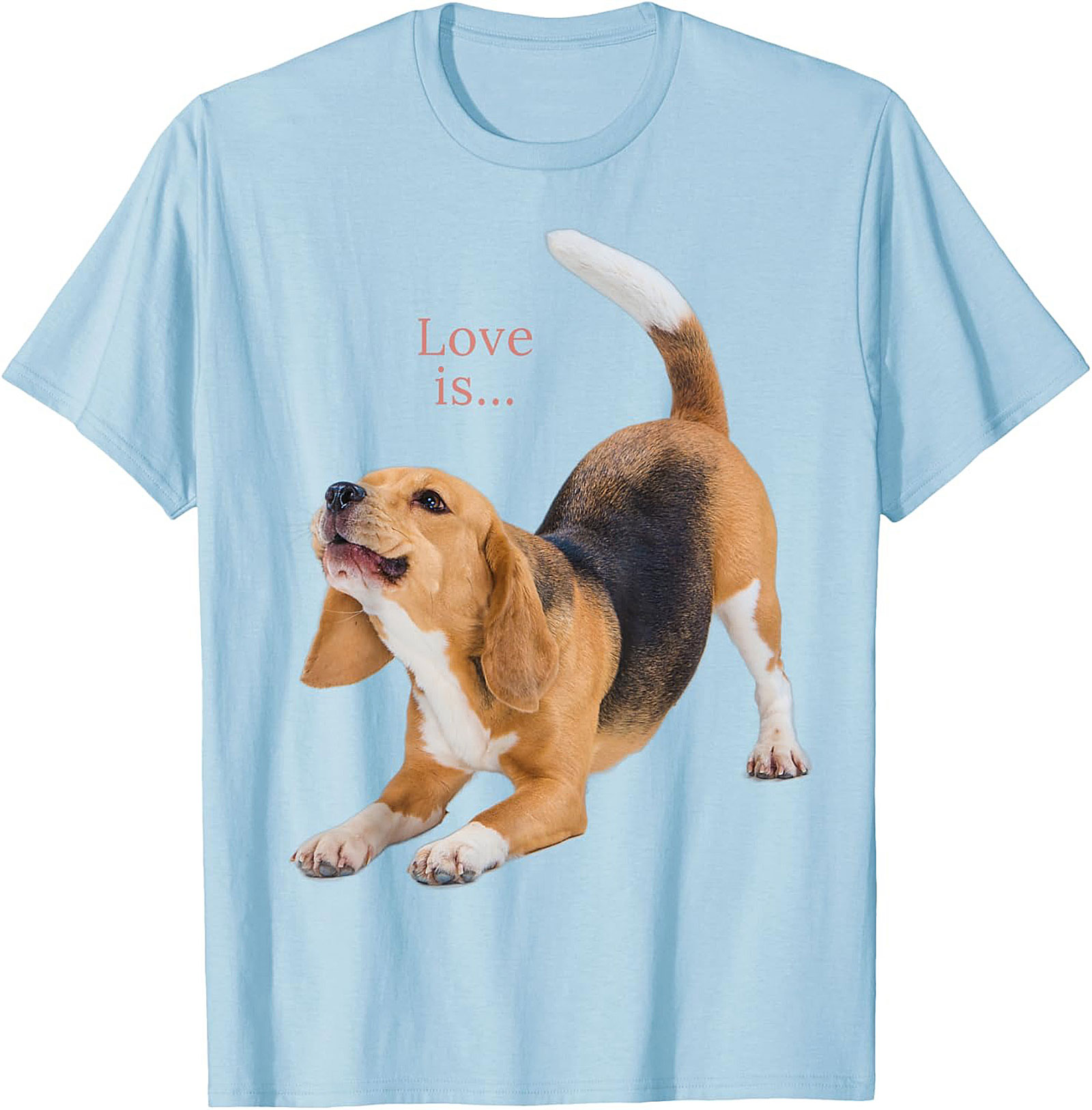 Happy Beagle Love T-shirt: Funny Dog Lover Graphic Tee