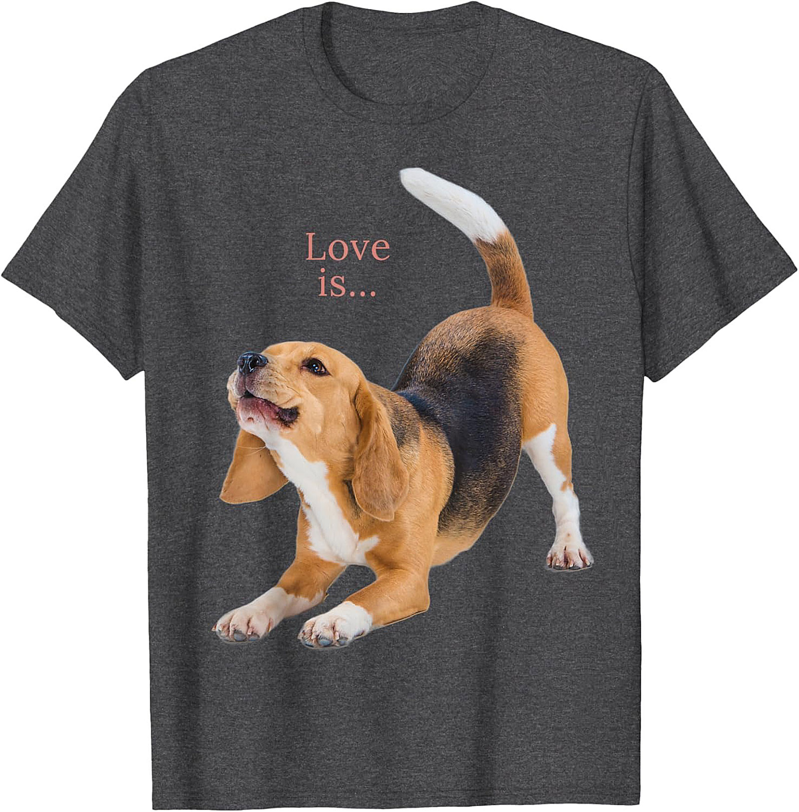 Happy Beagle Love T-shirt: Funny Dog Lover Graphic Tee