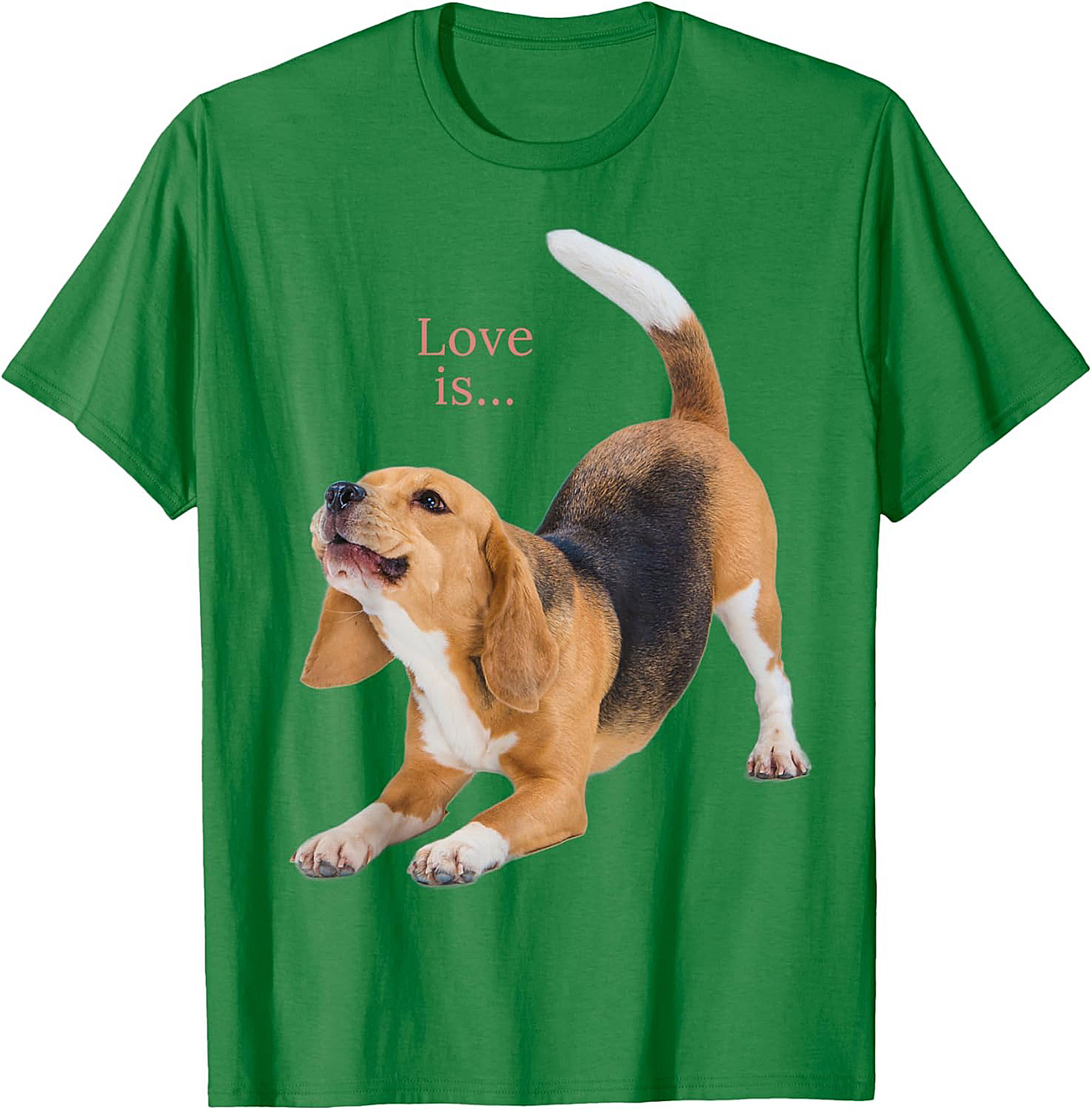 Happy Beagle Love T-shirt: Funny Dog Lover Graphic Tee