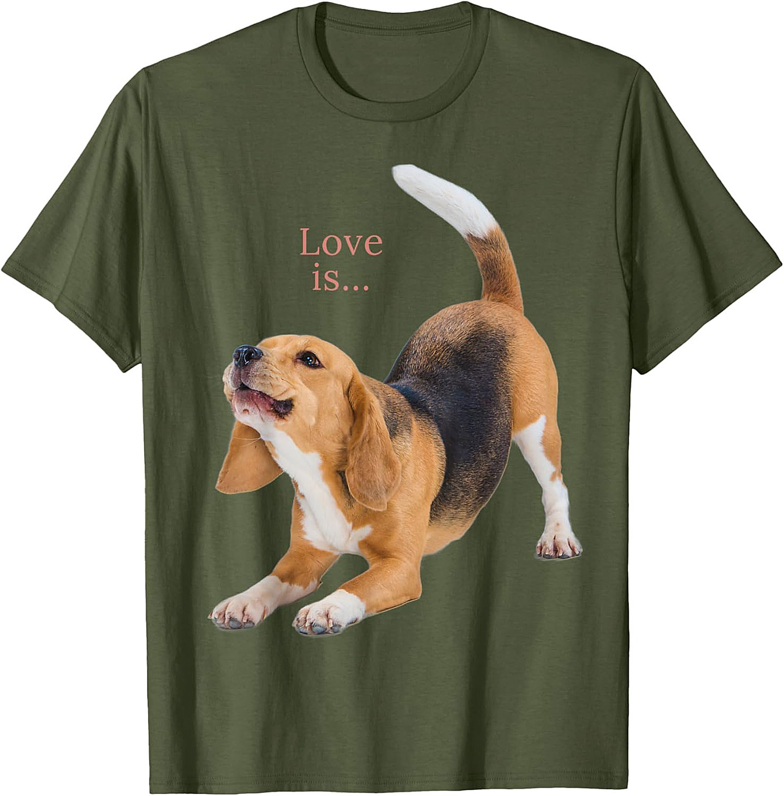 Happy Beagle Love T-shirt: Funny Dog Lover Graphic Tee