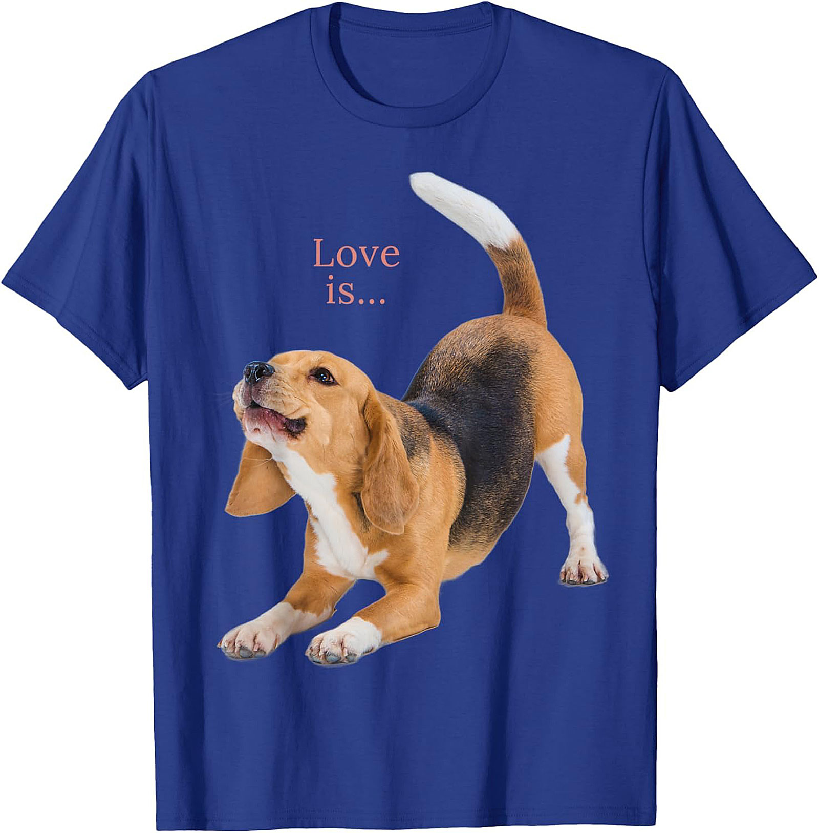 Happy Beagle Love T-shirt: Funny Dog Lover Graphic Tee