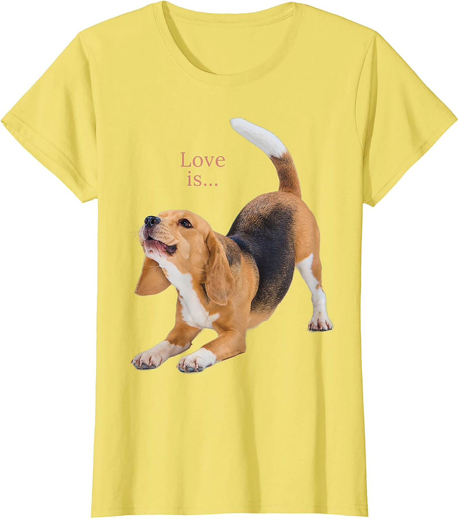 Happy Beagle Love T-shirt: Funny Dog Lover Graphic Tee