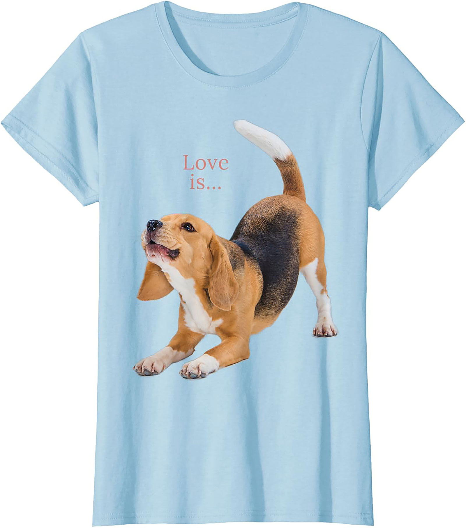 Happy Beagle Love T-shirt: Funny Dog Lover Graphic Tee