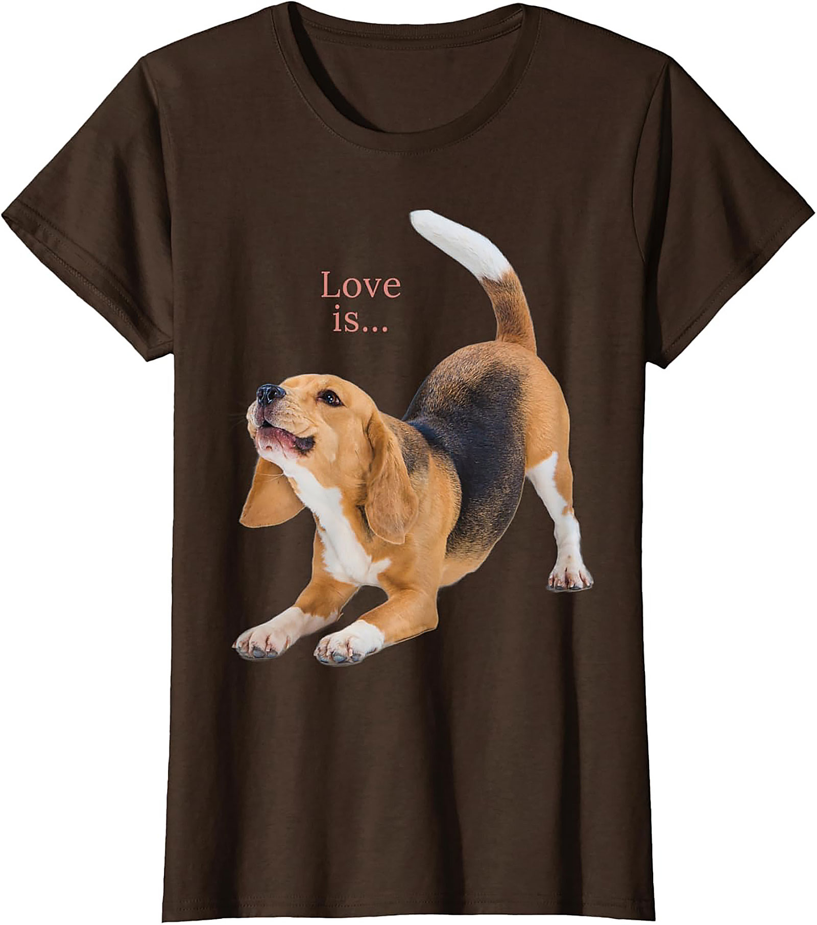 Happy Beagle Love T-shirt: Funny Dog Lover Graphic Tee