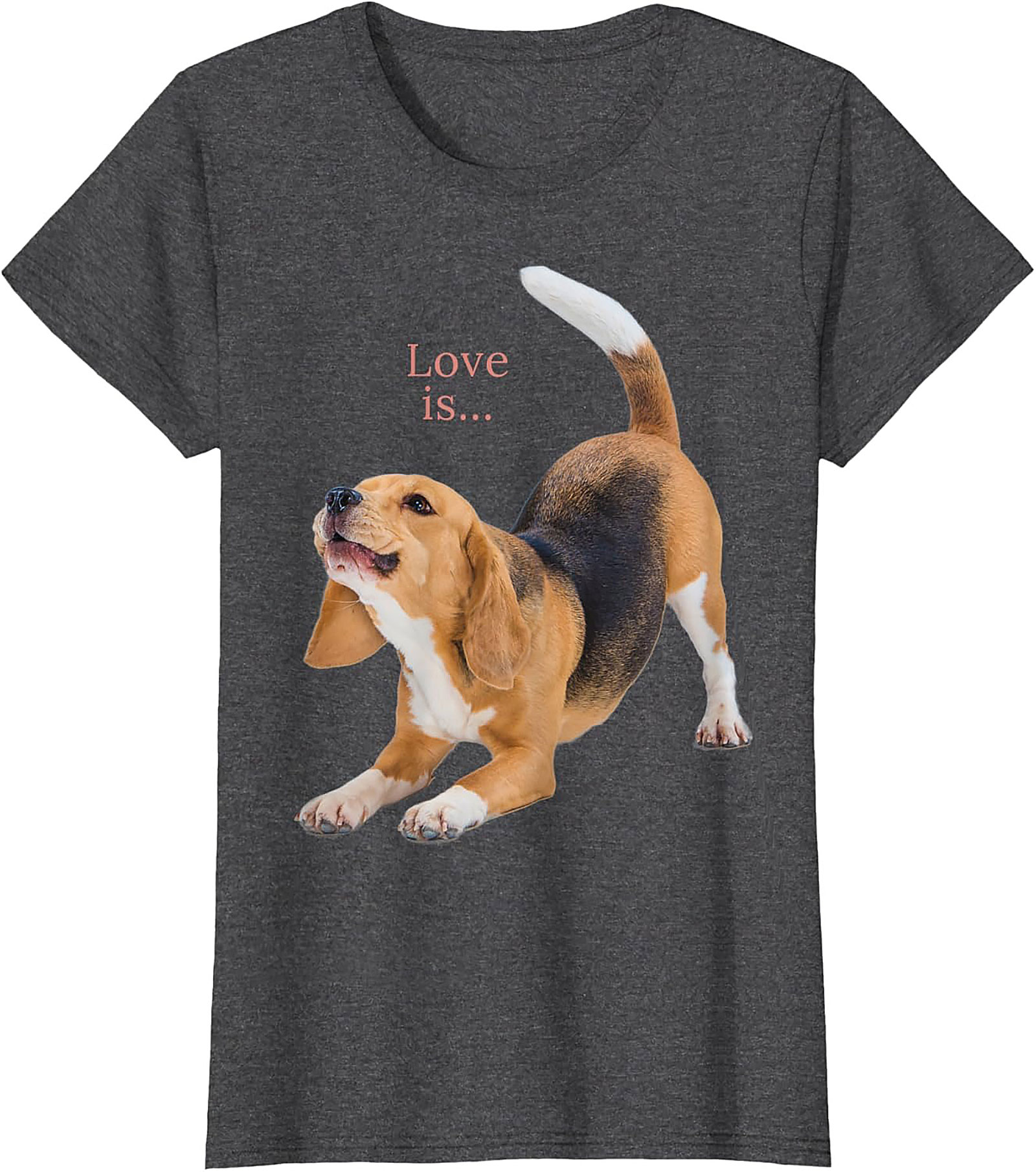 Happy Beagle Love T-shirt: Funny Dog Lover Graphic Tee