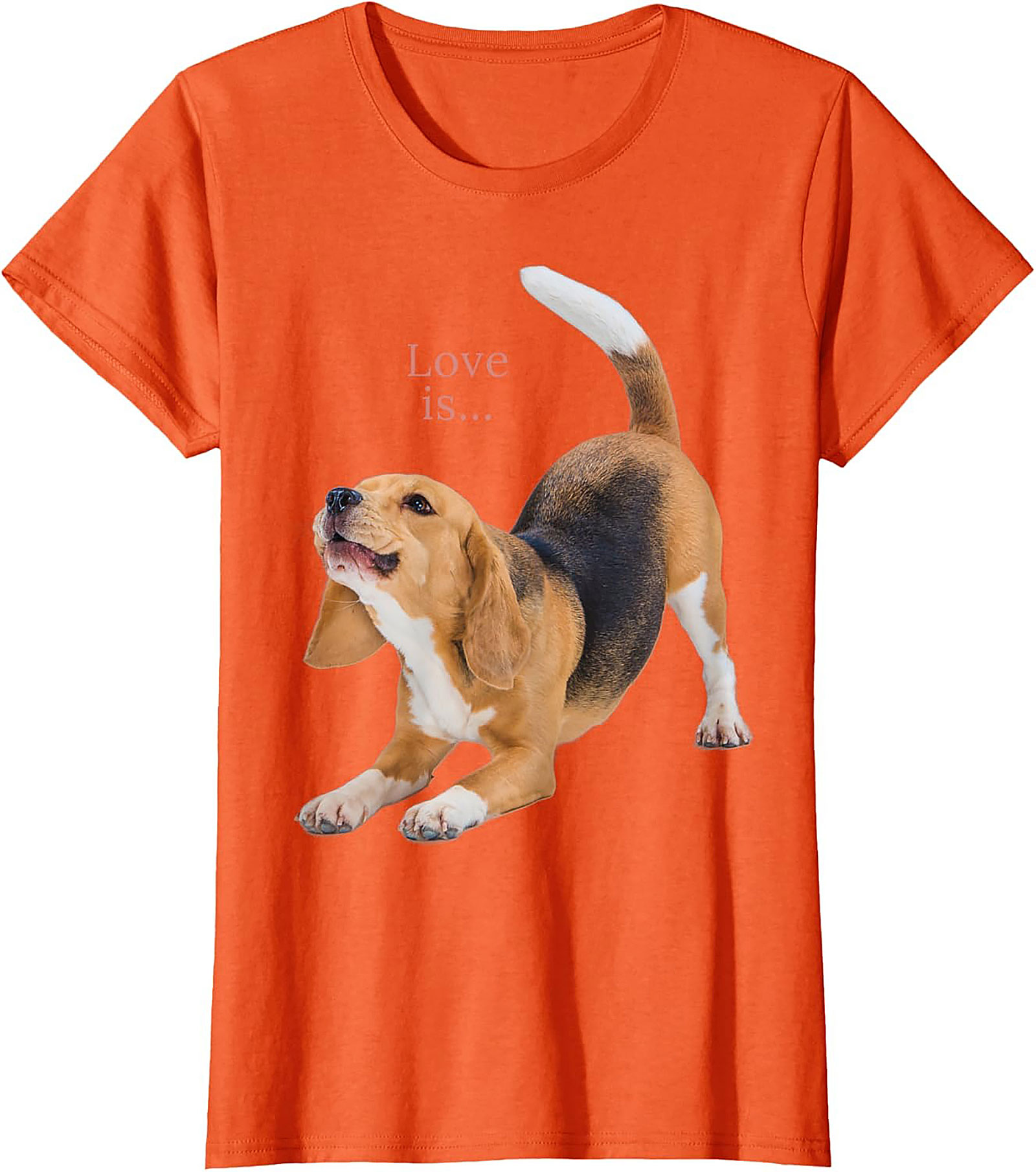 Happy Beagle Love T-shirt: Funny Dog Lover Graphic Tee