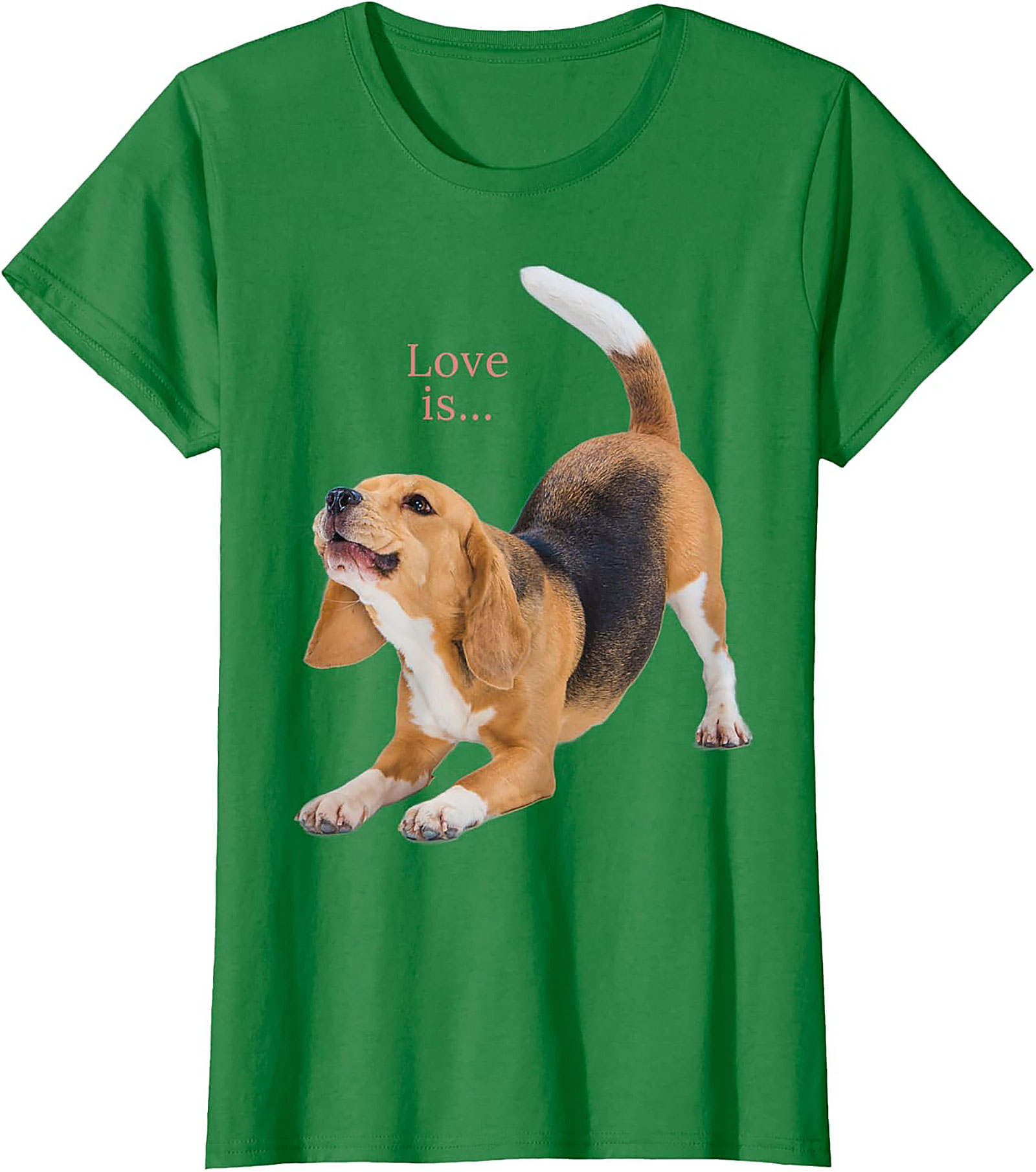 Happy Beagle Love T-shirt: Funny Dog Lover Graphic Tee
