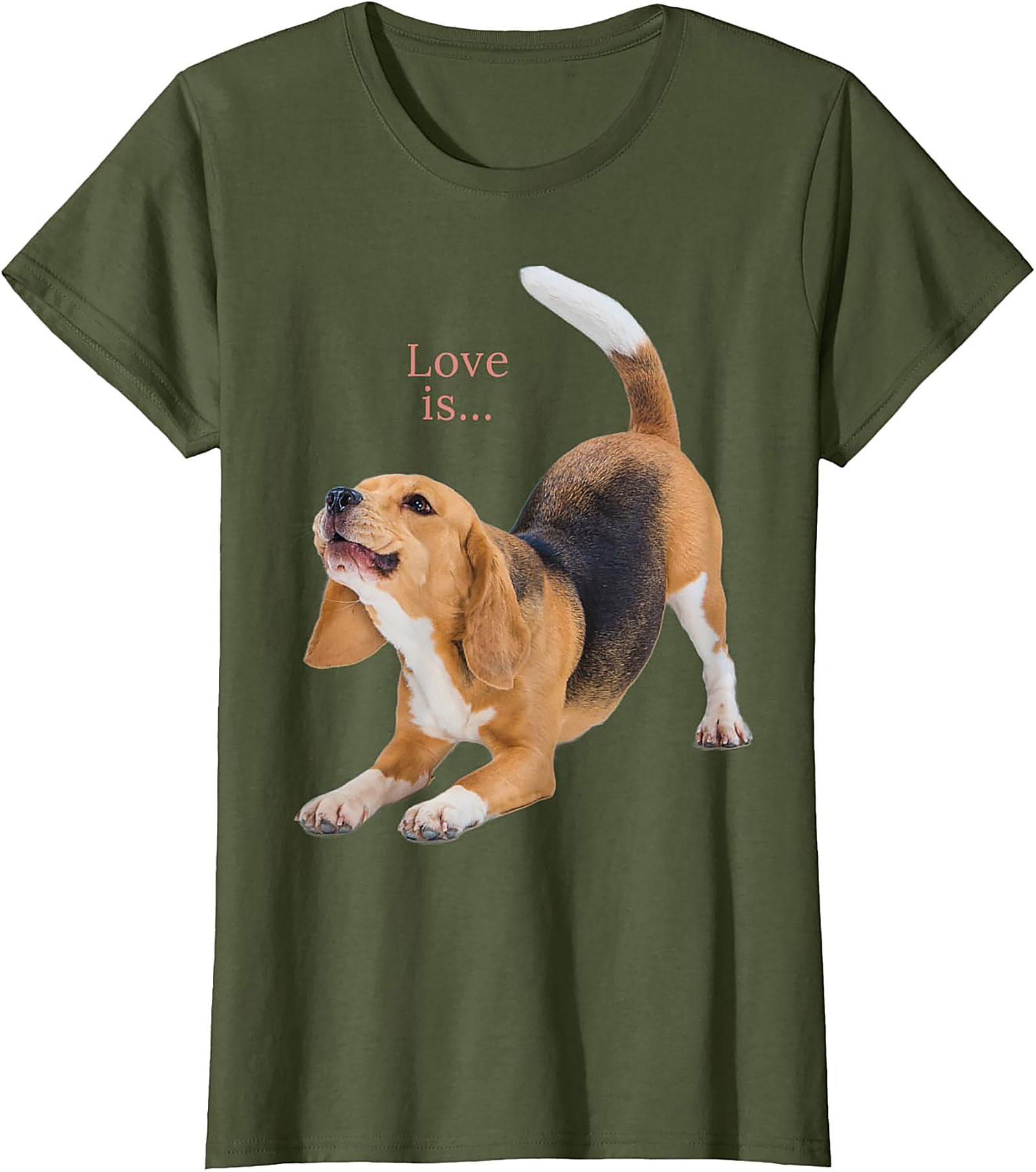 Happy Beagle Love T-shirt: Funny Dog Lover Graphic Tee