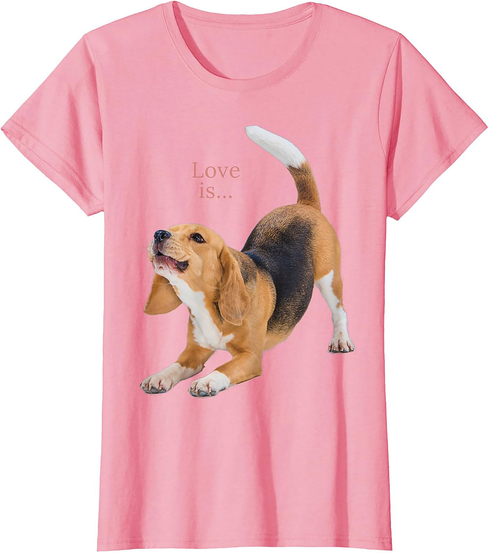 Happy Beagle Love T-shirt: Funny Dog Lover Graphic Tee