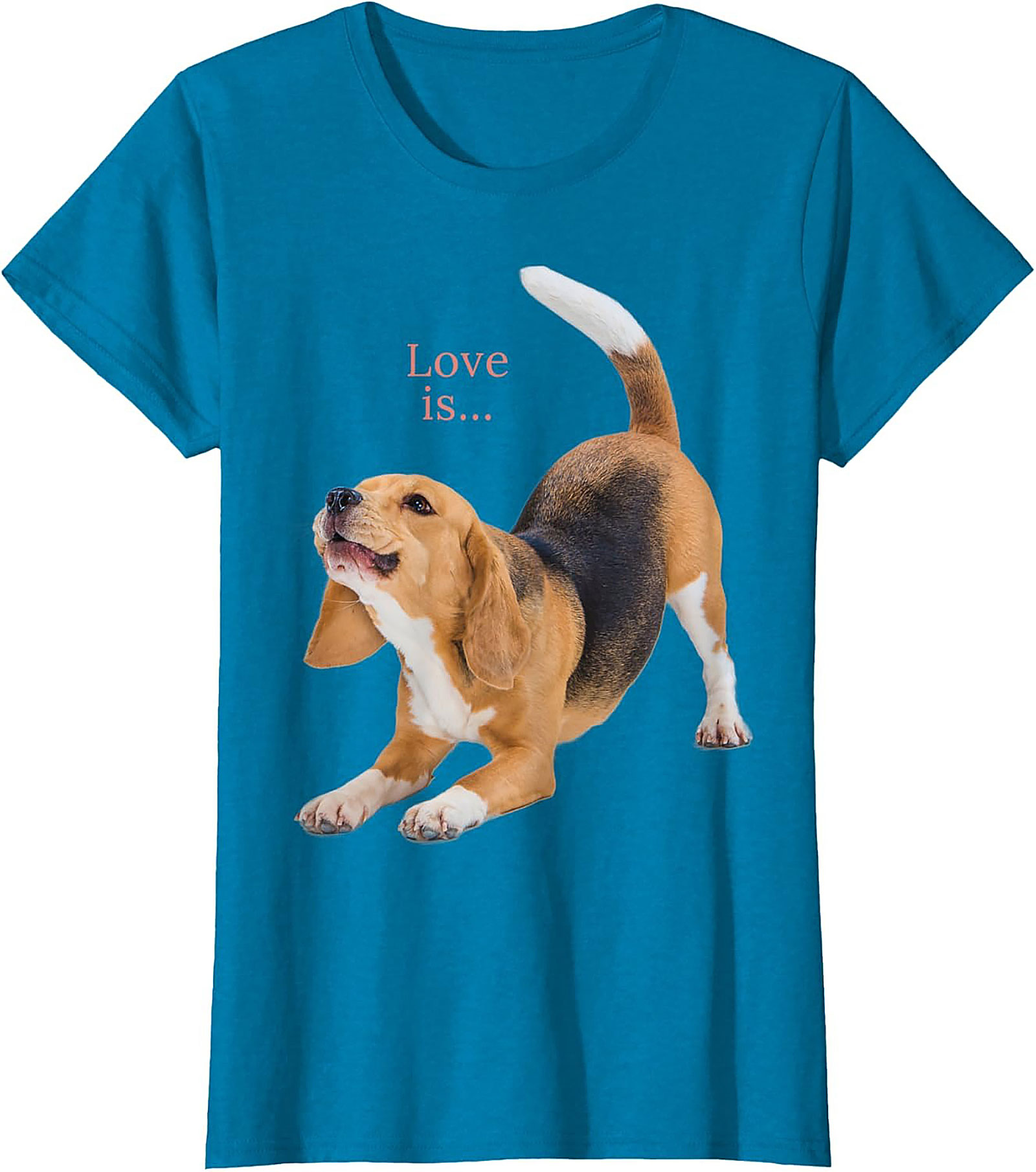 Happy Beagle Love T-shirt: Funny Dog Lover Graphic Tee
