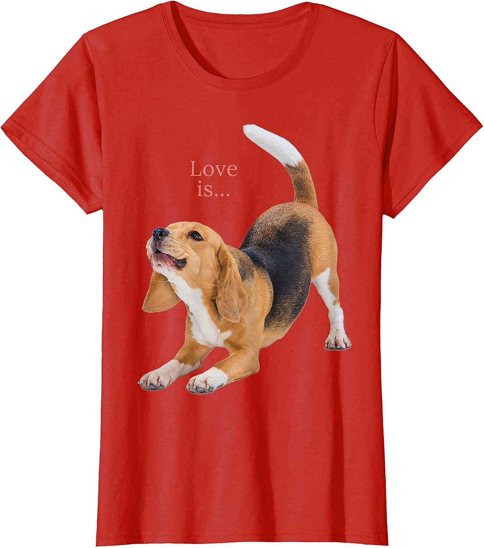 Happy Beagle Love T-shirt: Funny Dog Lover Graphic Tee