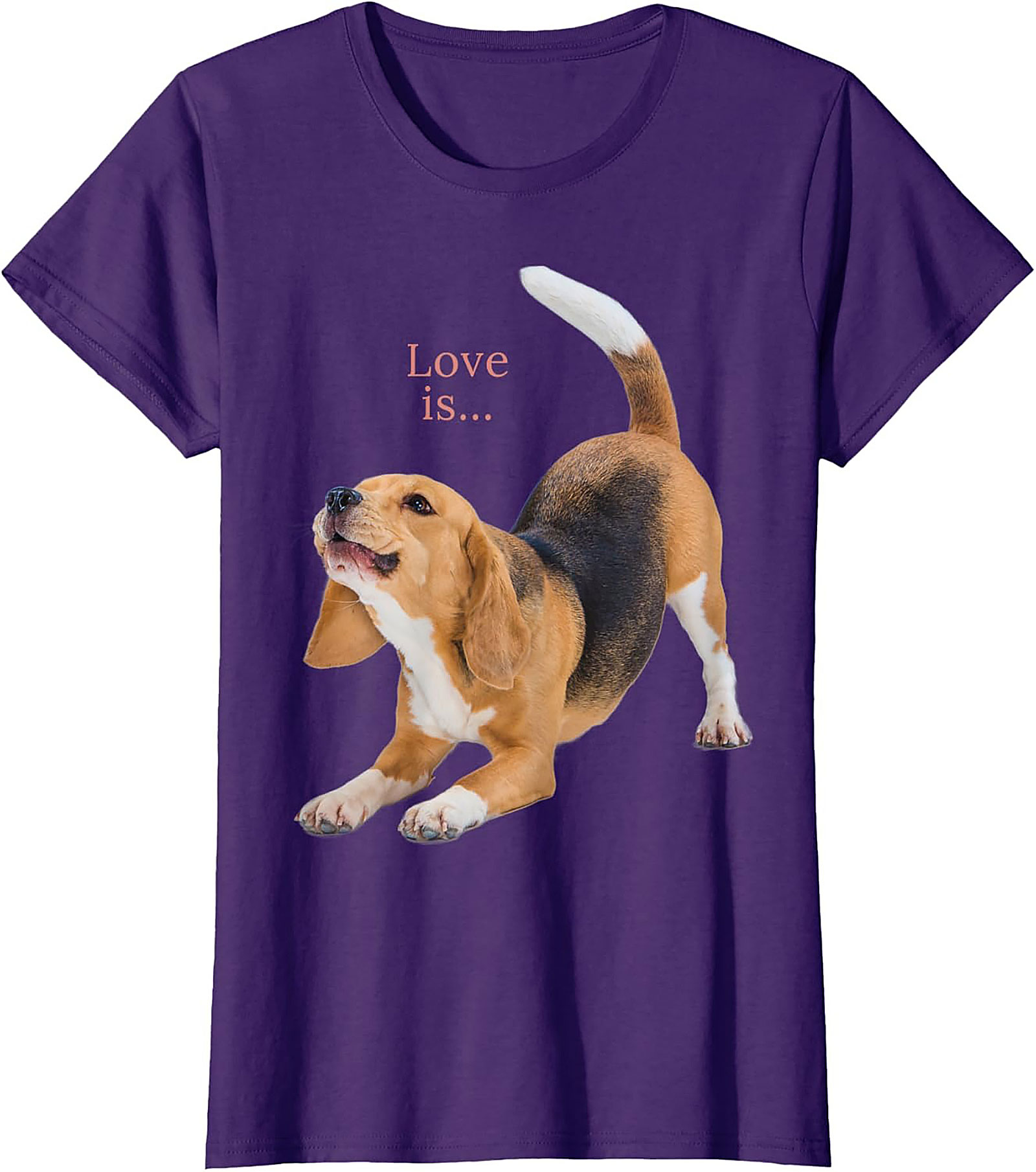 Happy Beagle Love T-shirt: Funny Dog Lover Graphic Tee