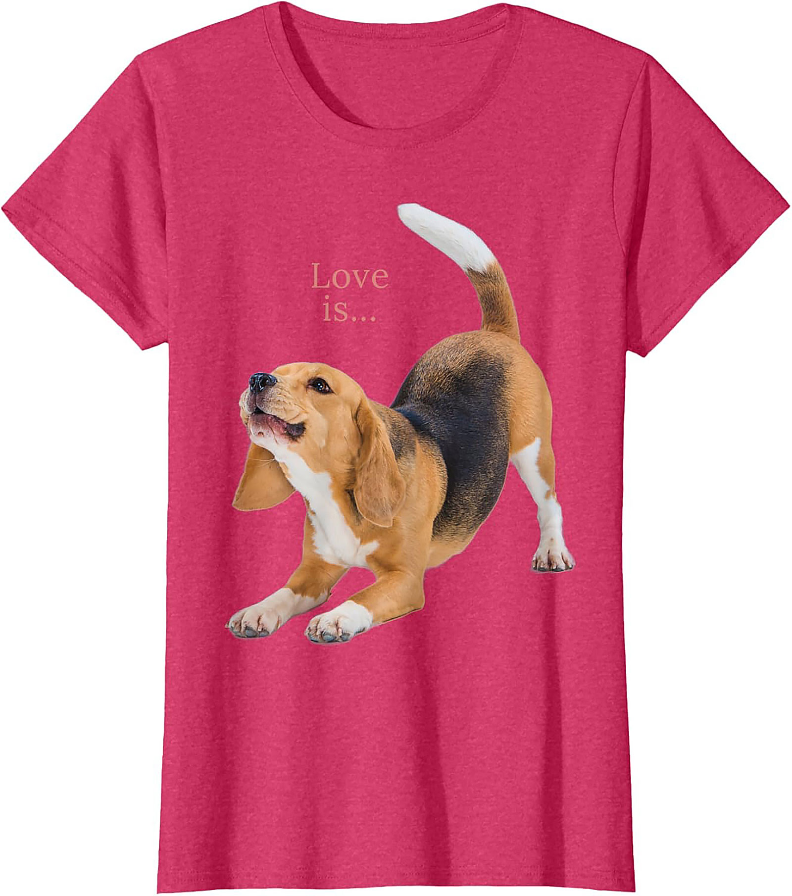 Happy Beagle Love T-shirt: Funny Dog Lover Graphic Tee