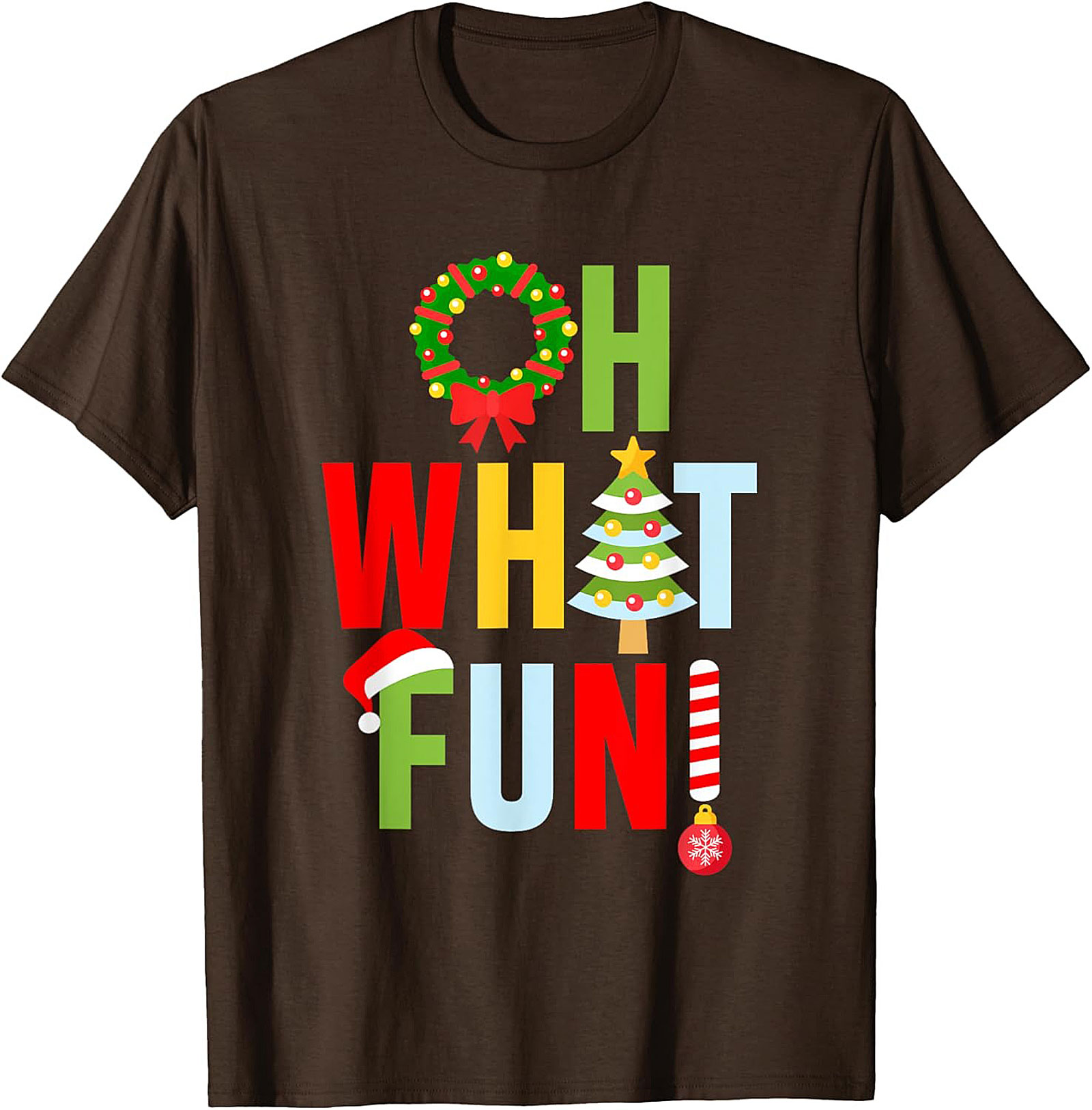 Oh What Fun! Funny Christmas T-shirt Festive Graphic Tee