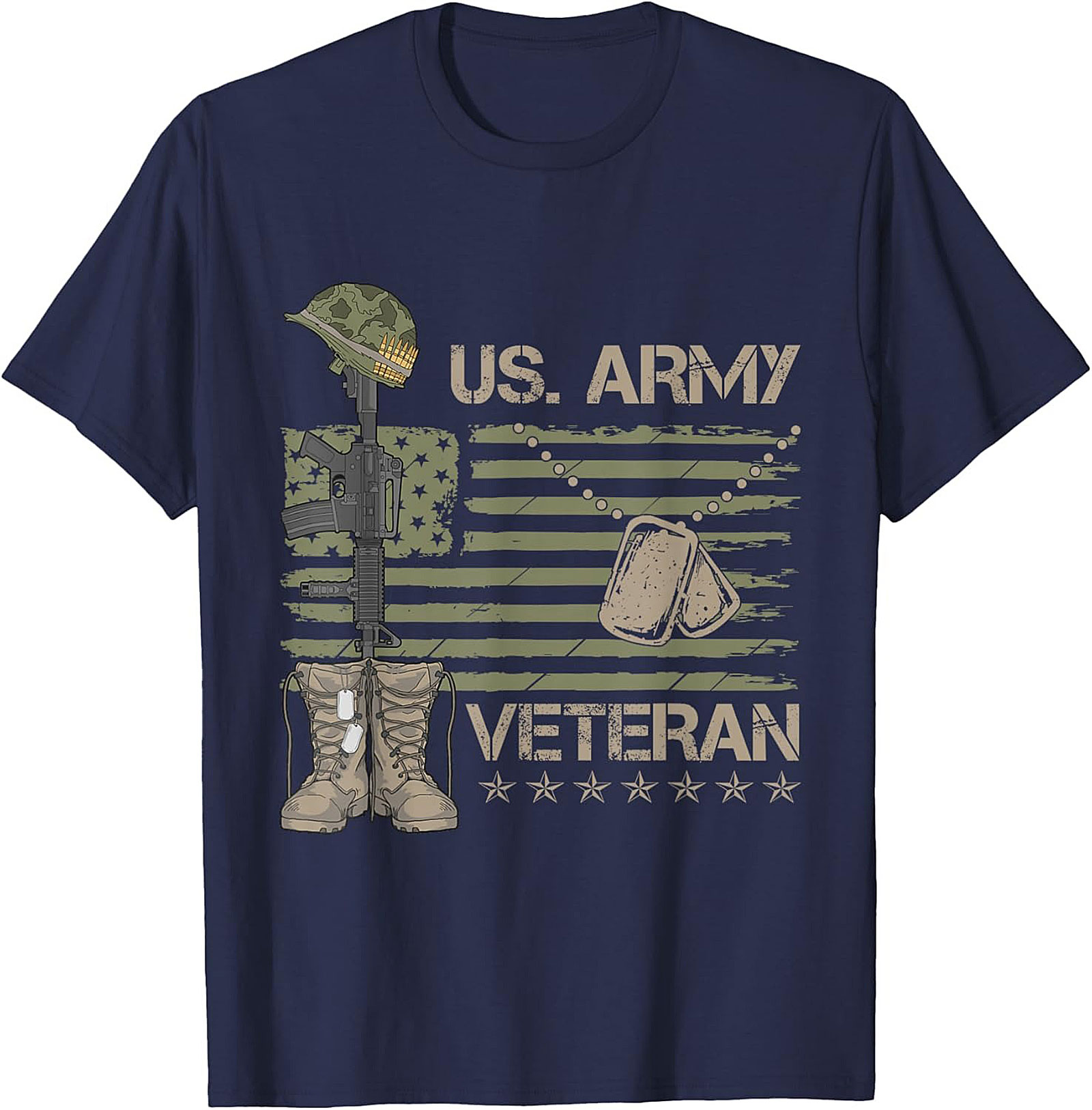 US Army Veteran T-Shirt | Patriotic Military Graphic Tee