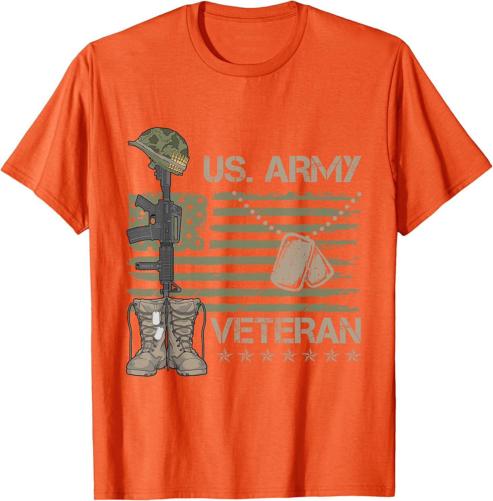 US Army Veteran T-Shirt | Patriotic Military Graphic Tee