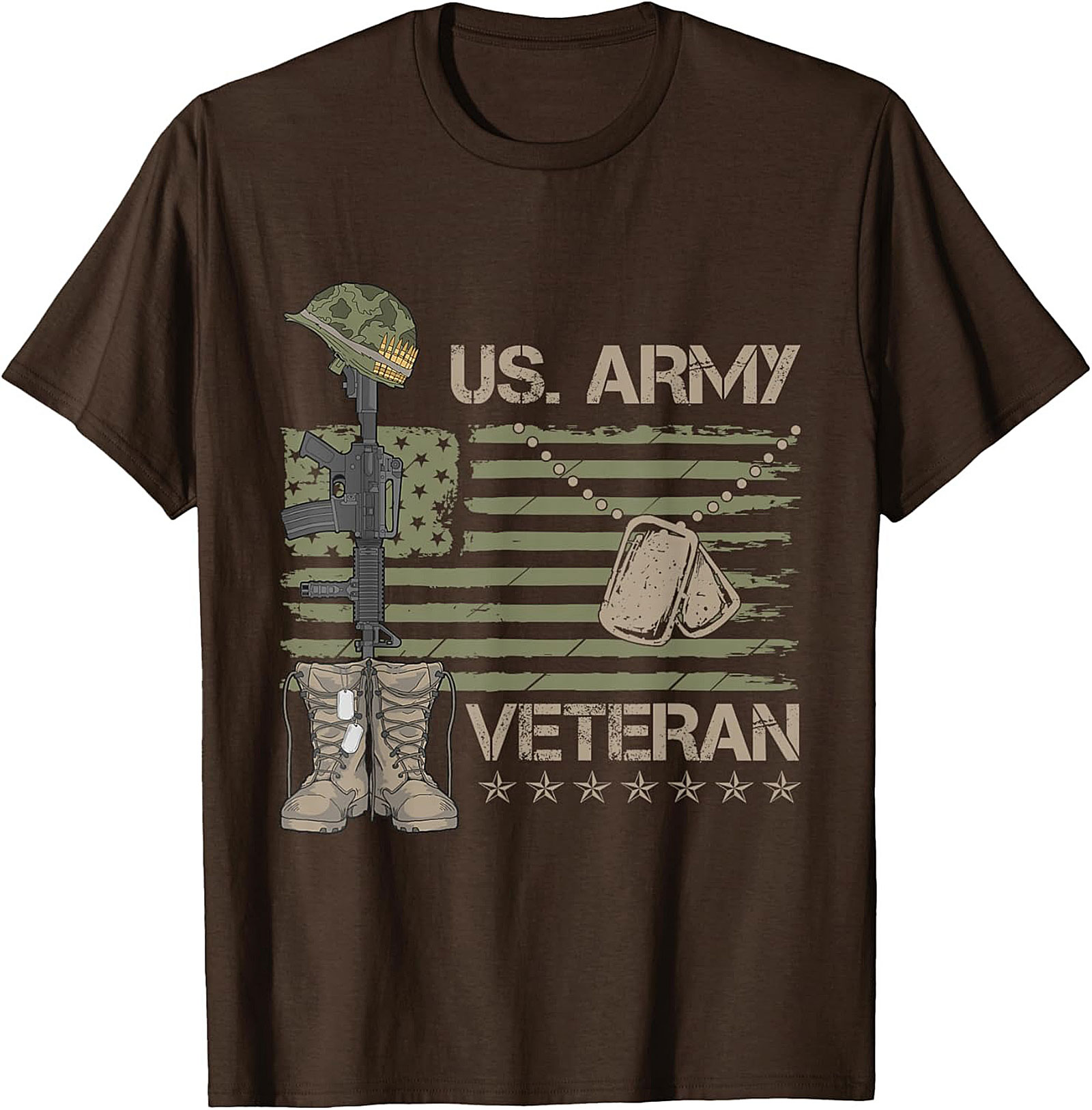US Army Veteran T-Shirt | Patriotic Military Graphic Tee