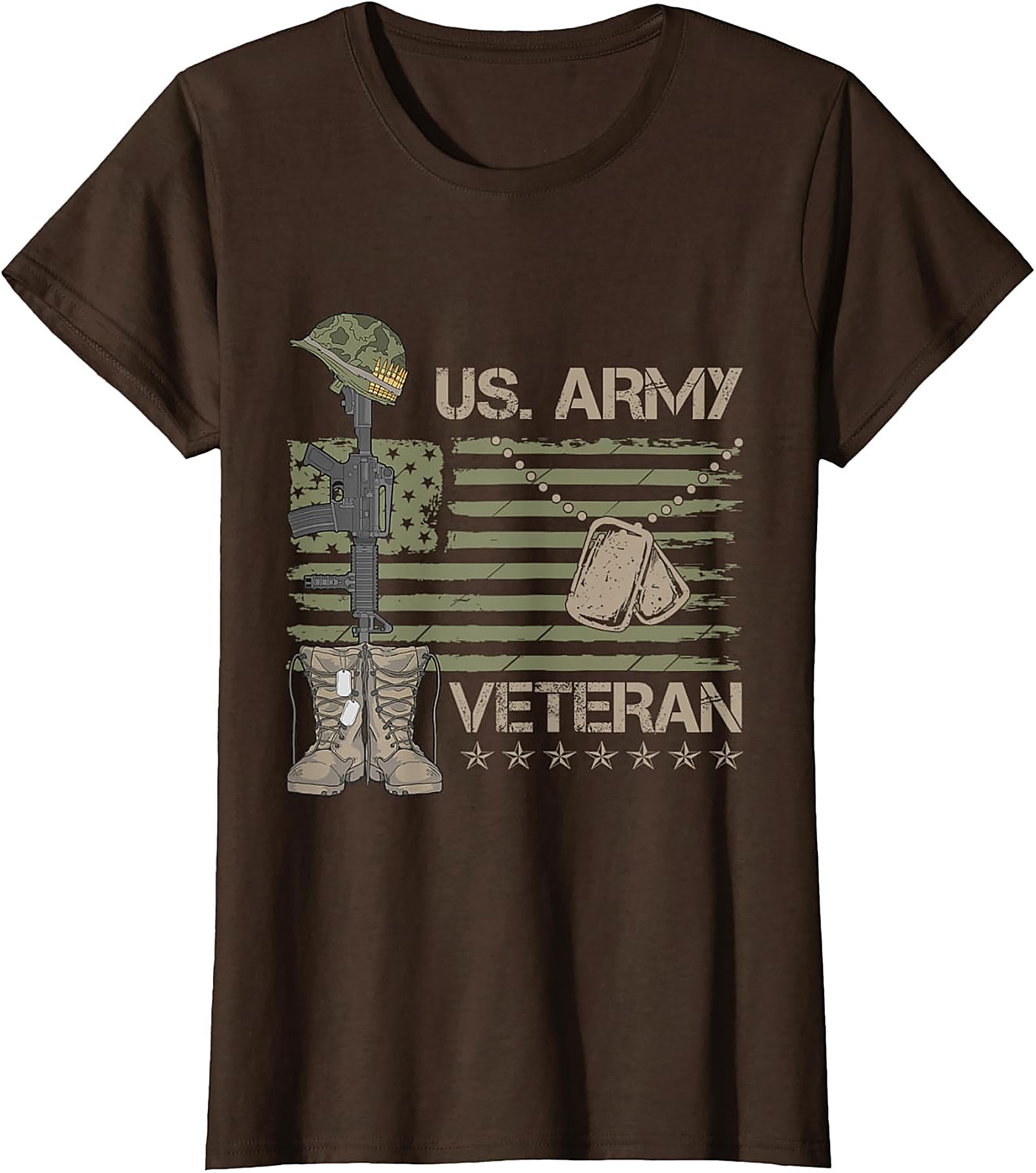 US Army Veteran T-Shirt | Patriotic Military Graphic Tee