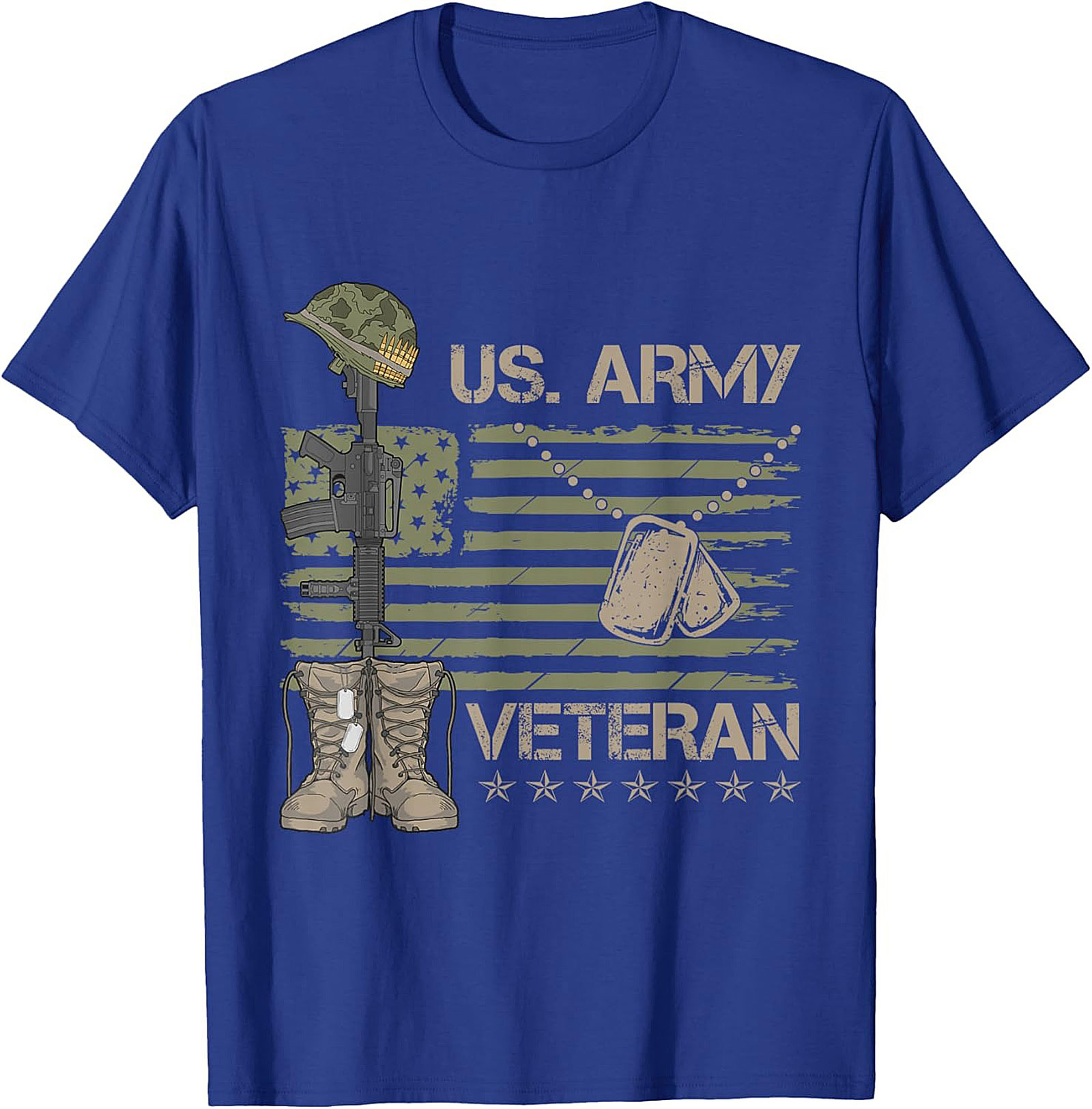 US Army Veteran T-Shirt | Patriotic Military Graphic Tee