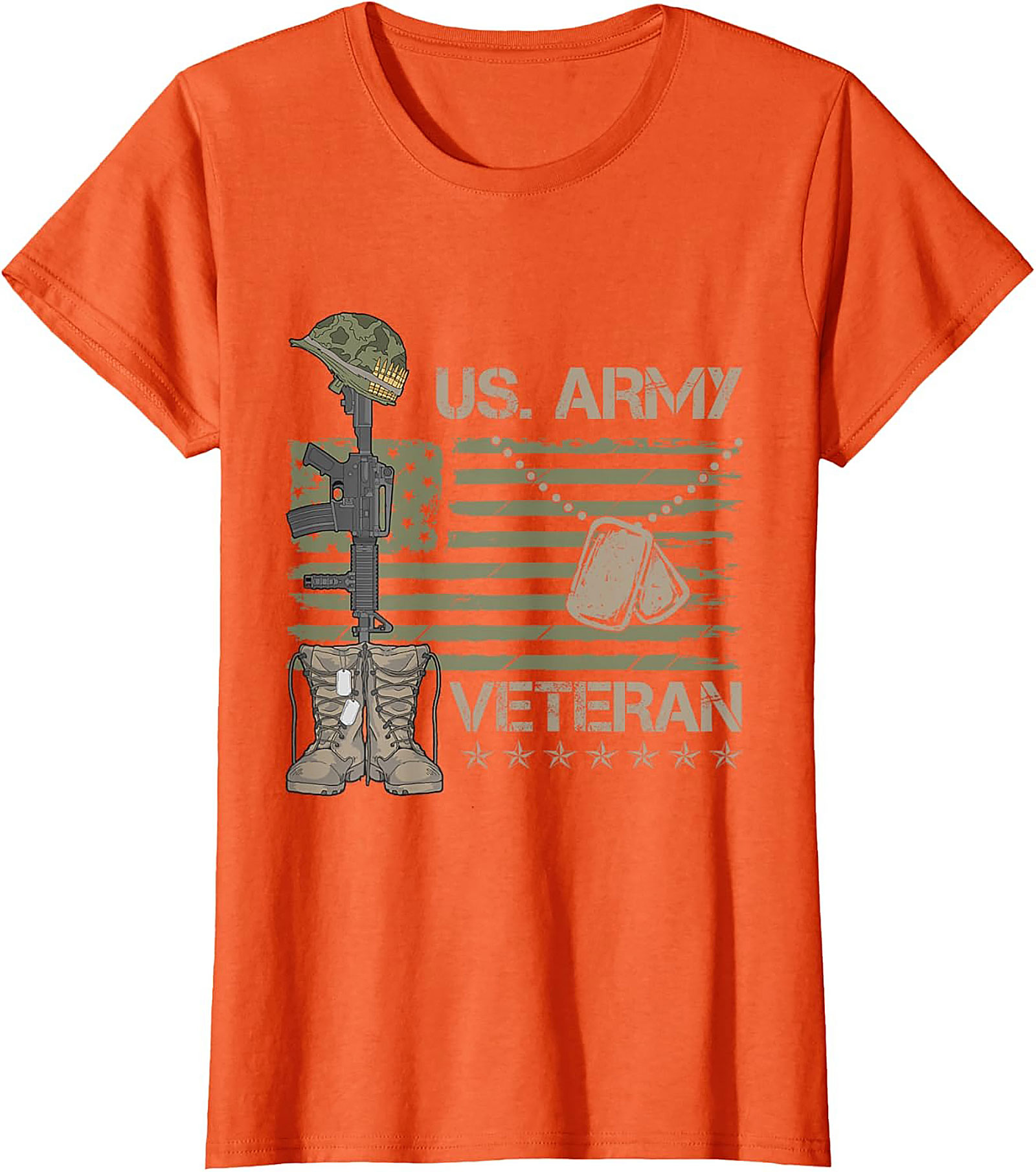 US Army Veteran T-Shirt | Patriotic Military Graphic Tee