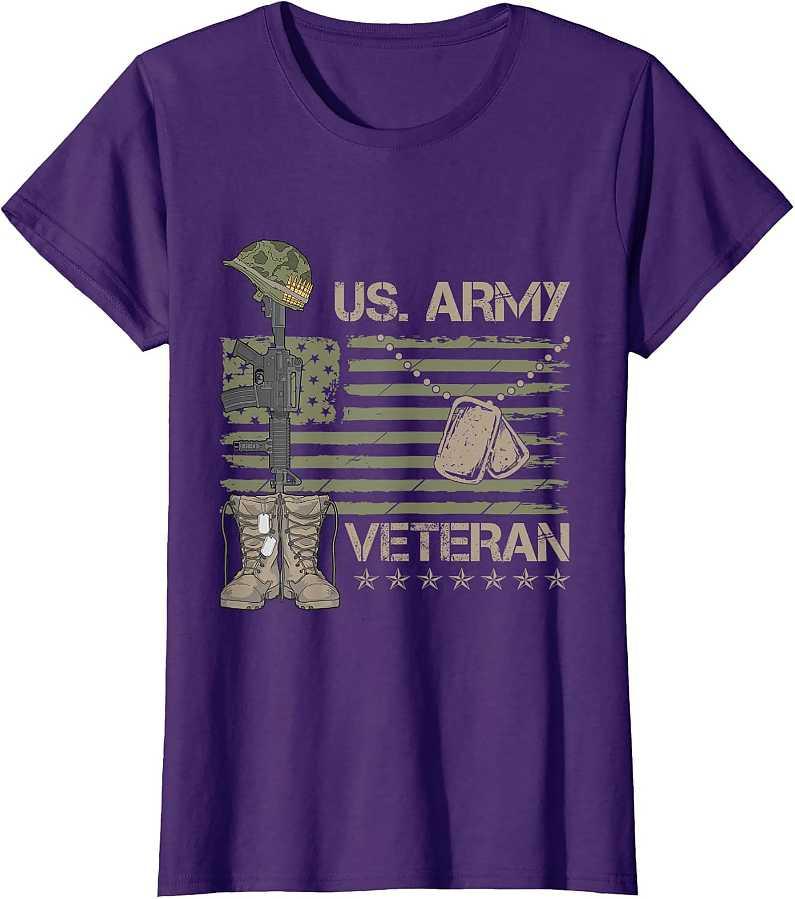 US Army Veteran T-Shirt | Patriotic Military Graphic Tee