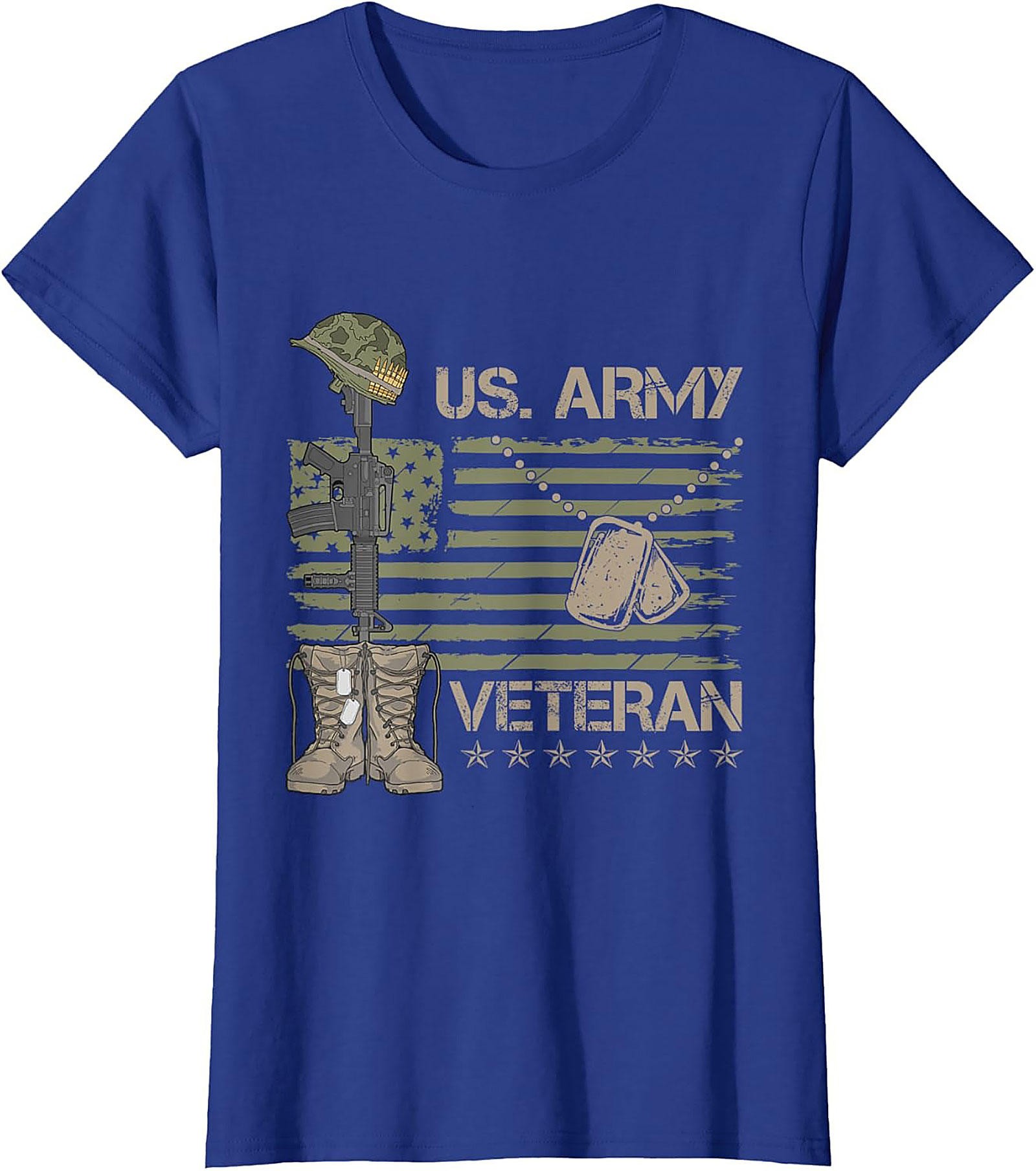 US Army Veteran T-Shirt | Patriotic Military Graphic Tee