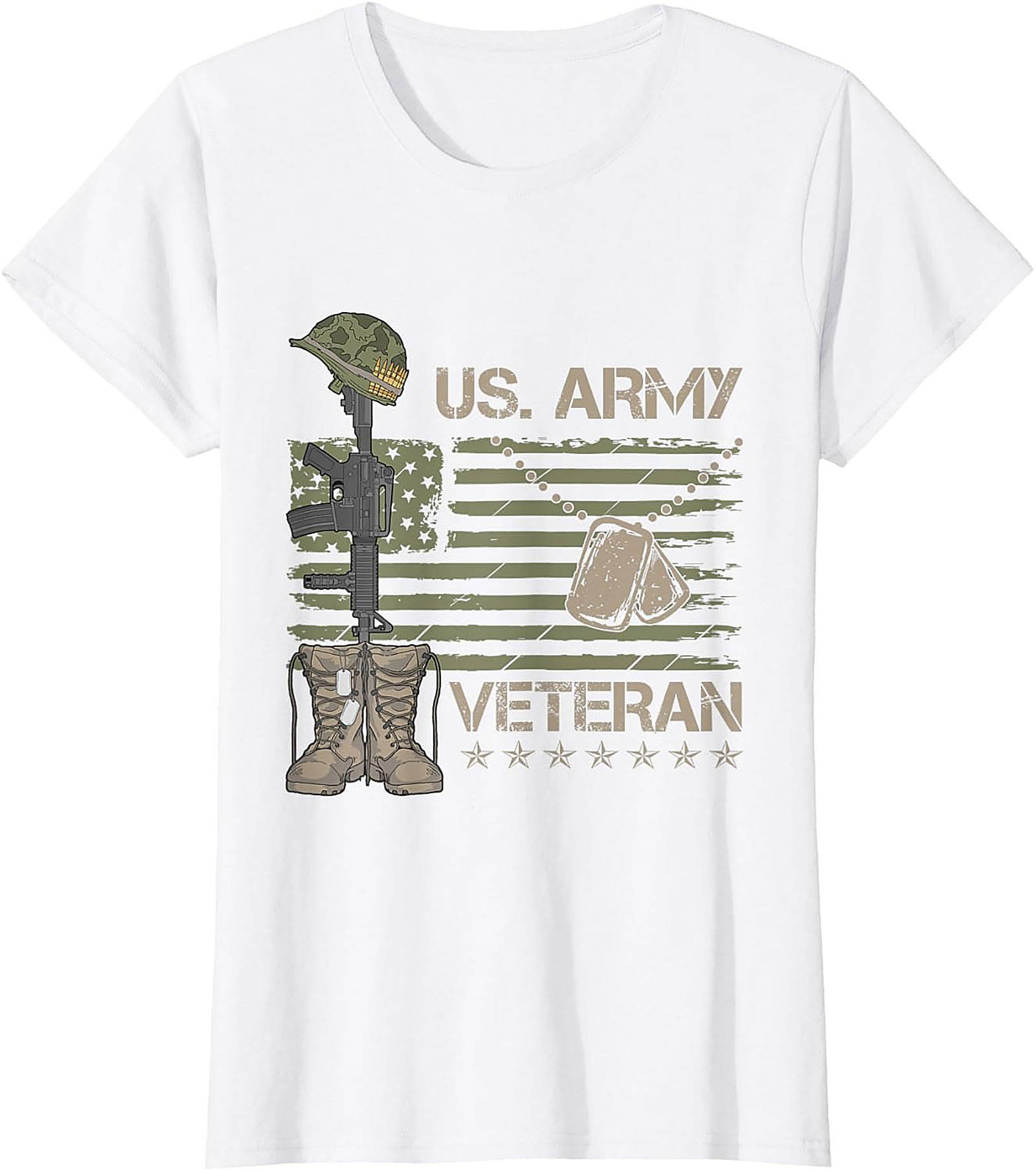 US Army Veteran T-Shirt | Patriotic Military Graphic Tee