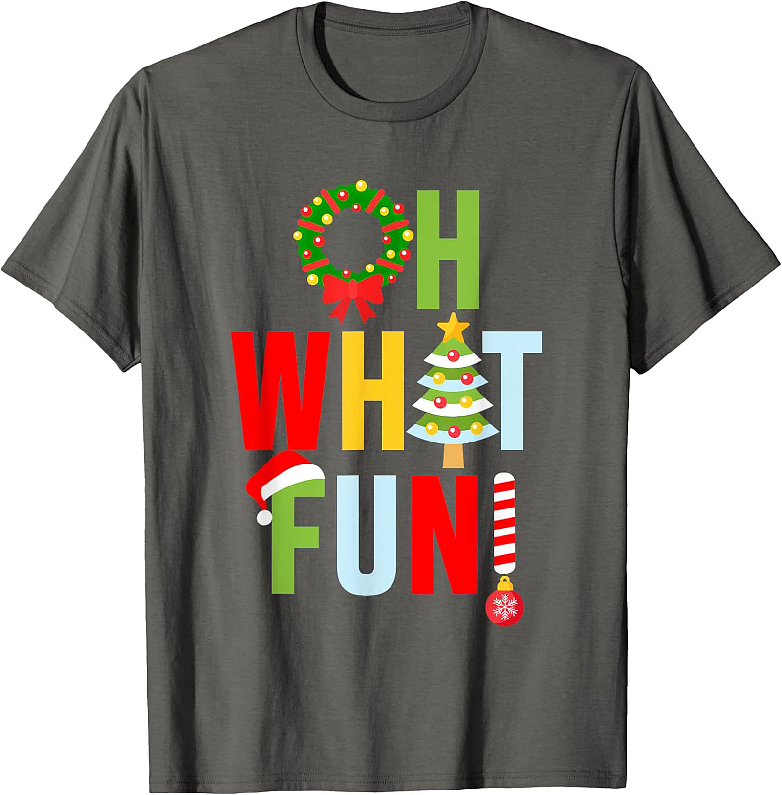 Oh What Fun! Funny Christmas T-shirt Festive Graphic Tee