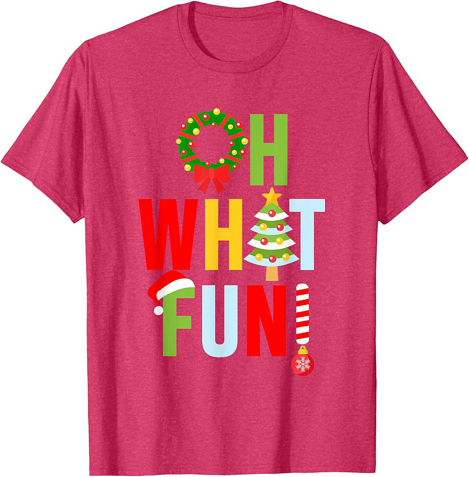 Oh What Fun! Funny Christmas T-shirt Festive Graphic Tee