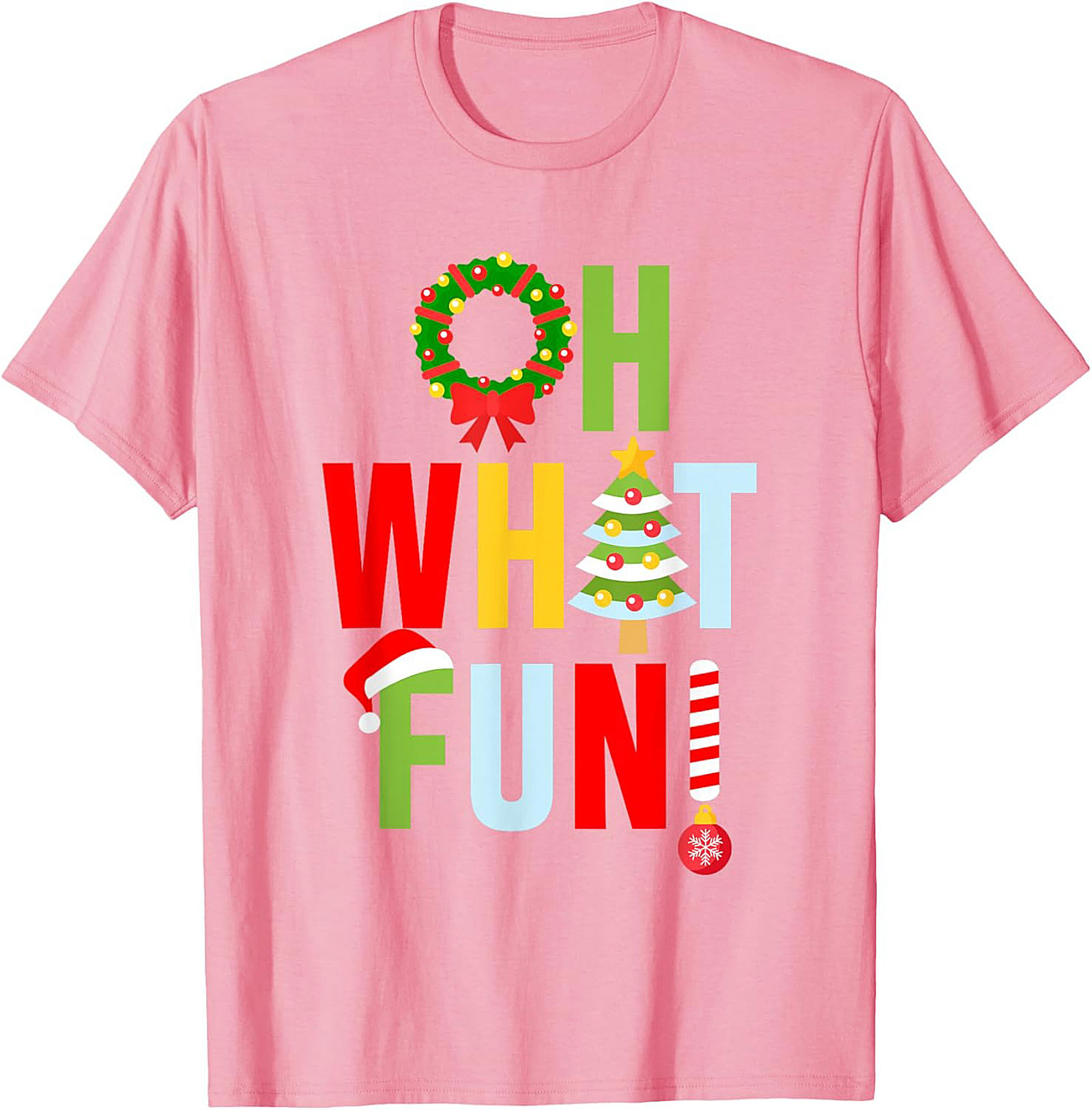Oh What Fun! Funny Christmas T-shirt Festive Graphic Tee