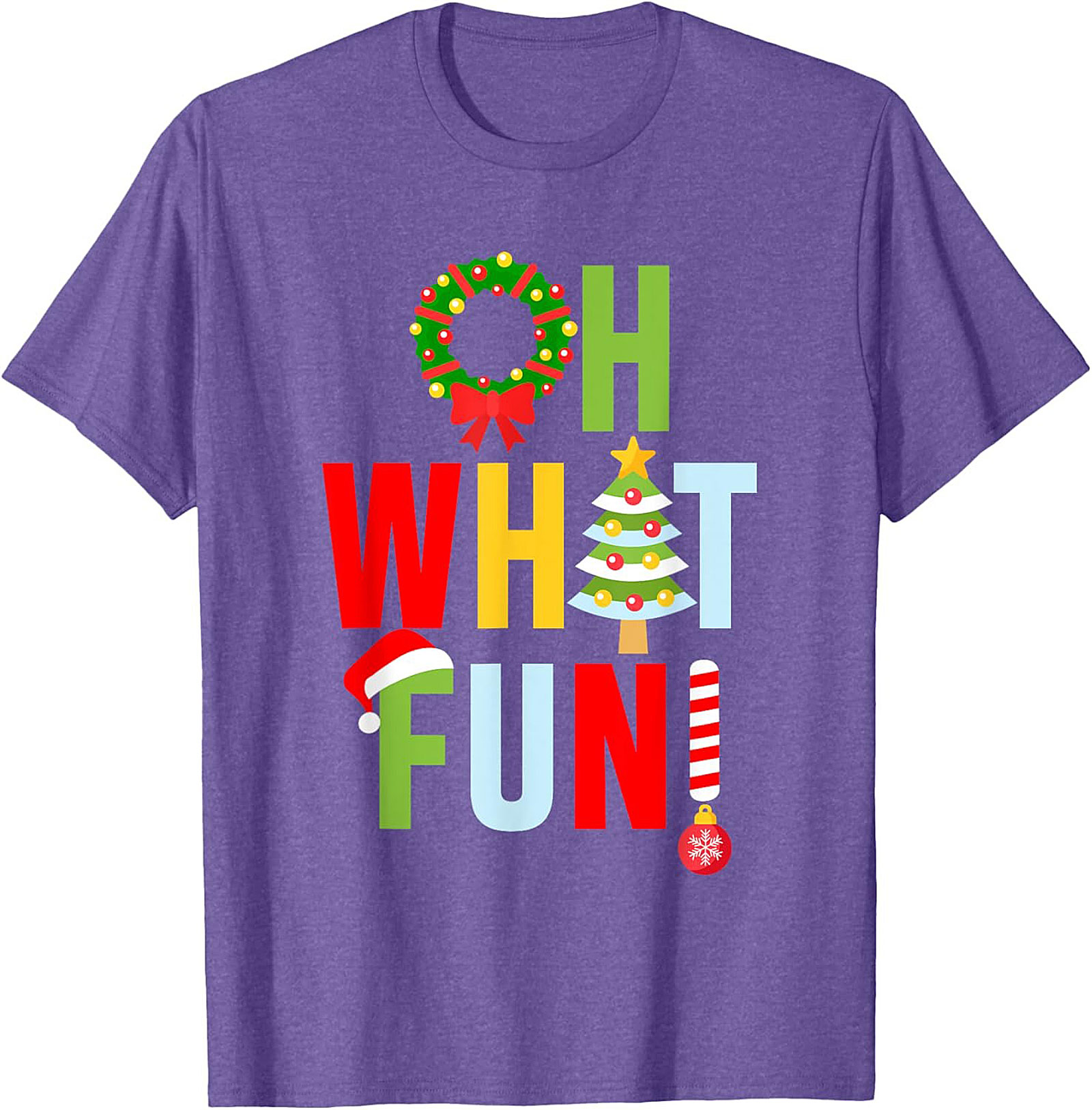 Oh What Fun! Funny Christmas T-shirt Festive Graphic Tee