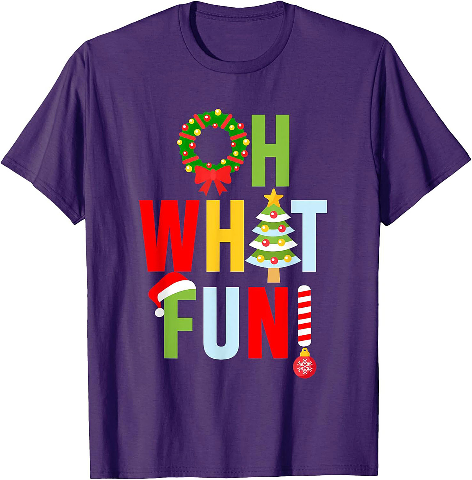 Oh What Fun! Funny Christmas T-shirt Festive Graphic Tee