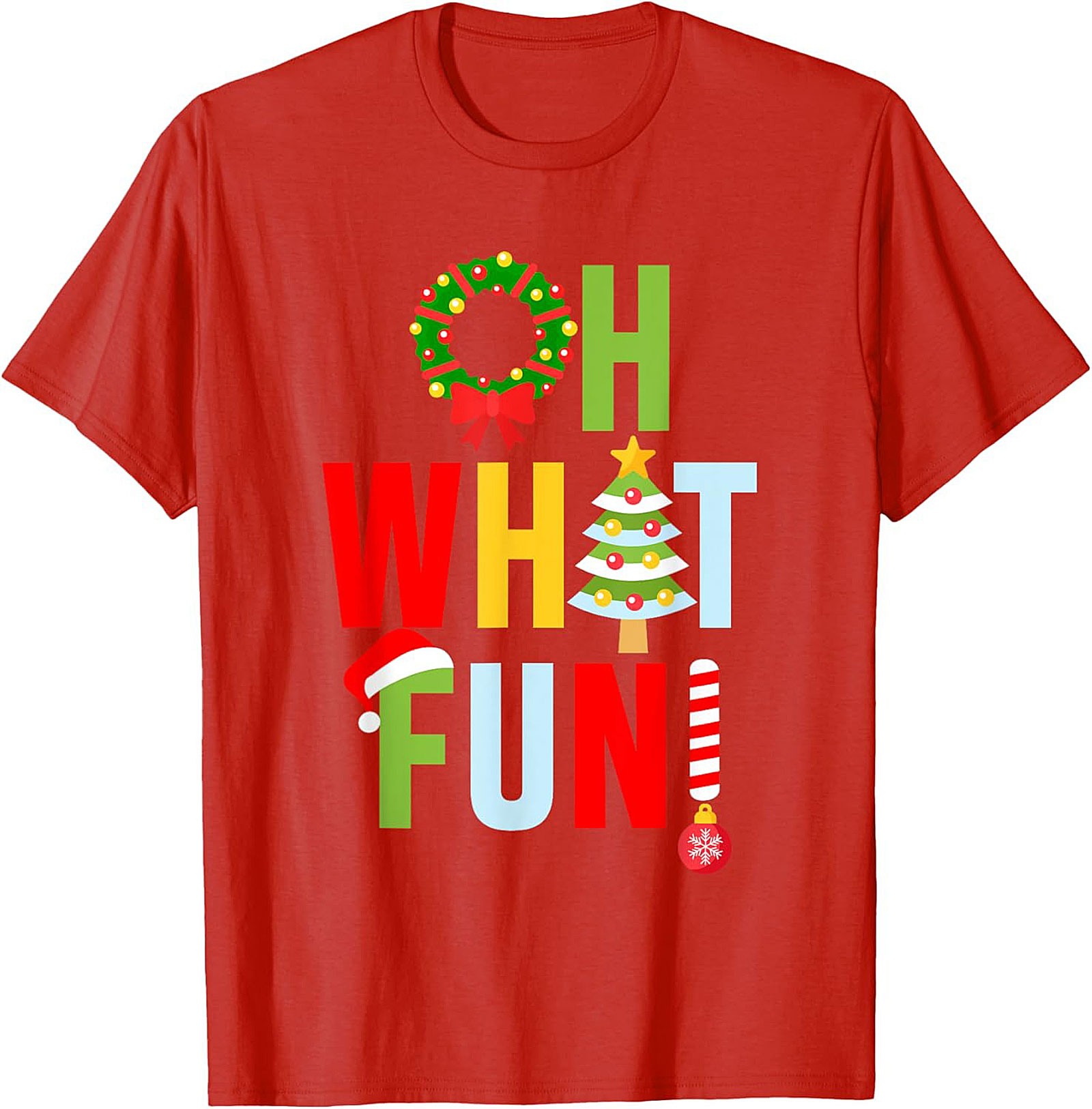 Oh What Fun! Funny Christmas T-shirt Festive Graphic Tee
