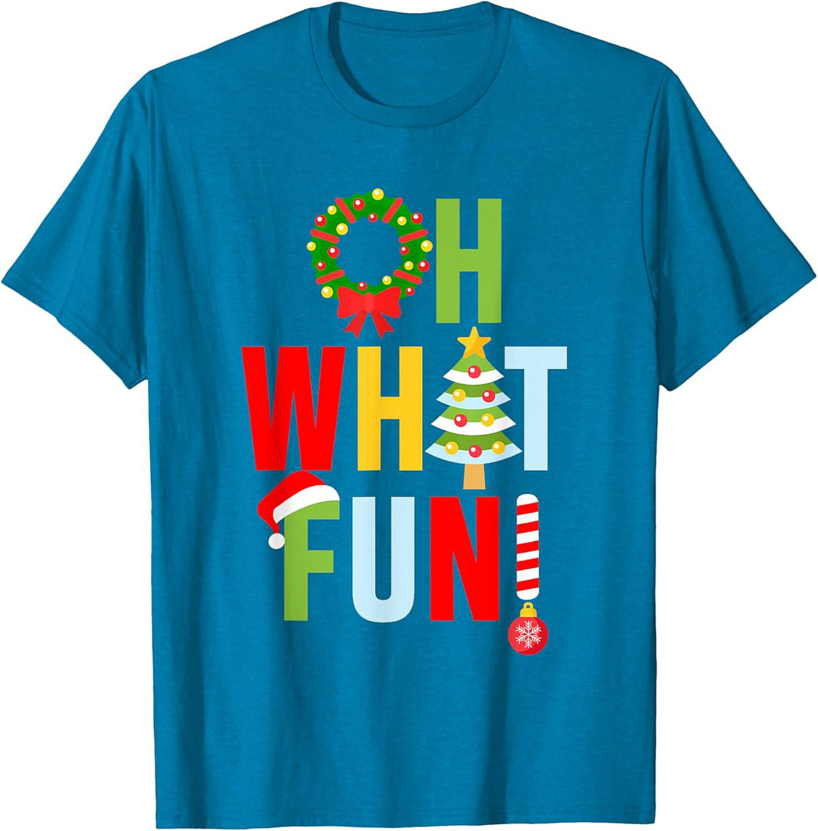 Oh What Fun! Funny Christmas T-shirt Festive Graphic Tee