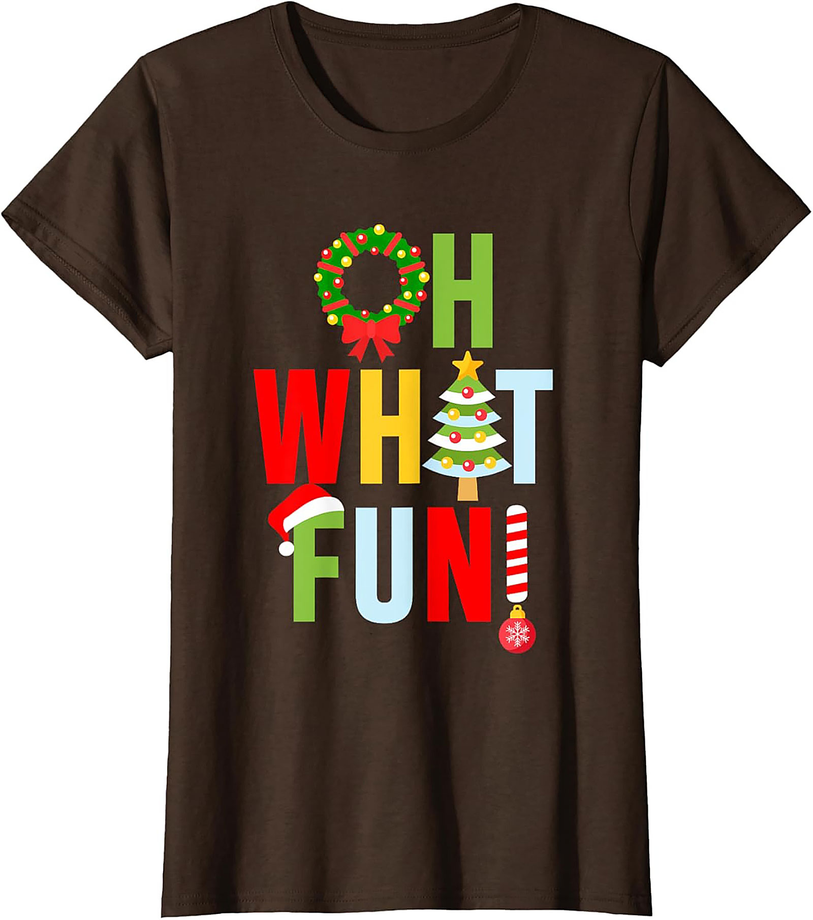 Oh What Fun! Funny Christmas T-shirt Festive Graphic Tee