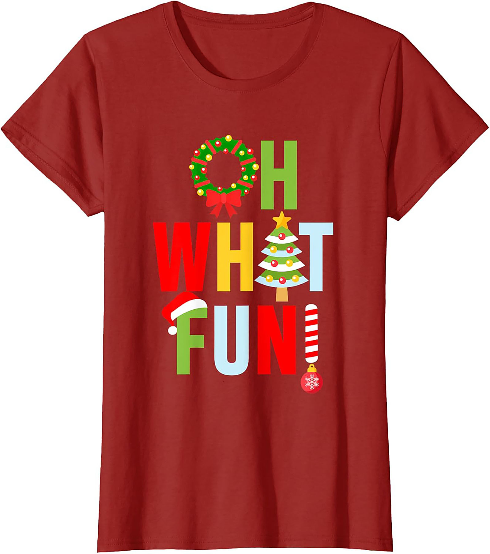 Oh What Fun! Funny Christmas T-shirt Festive Graphic Tee