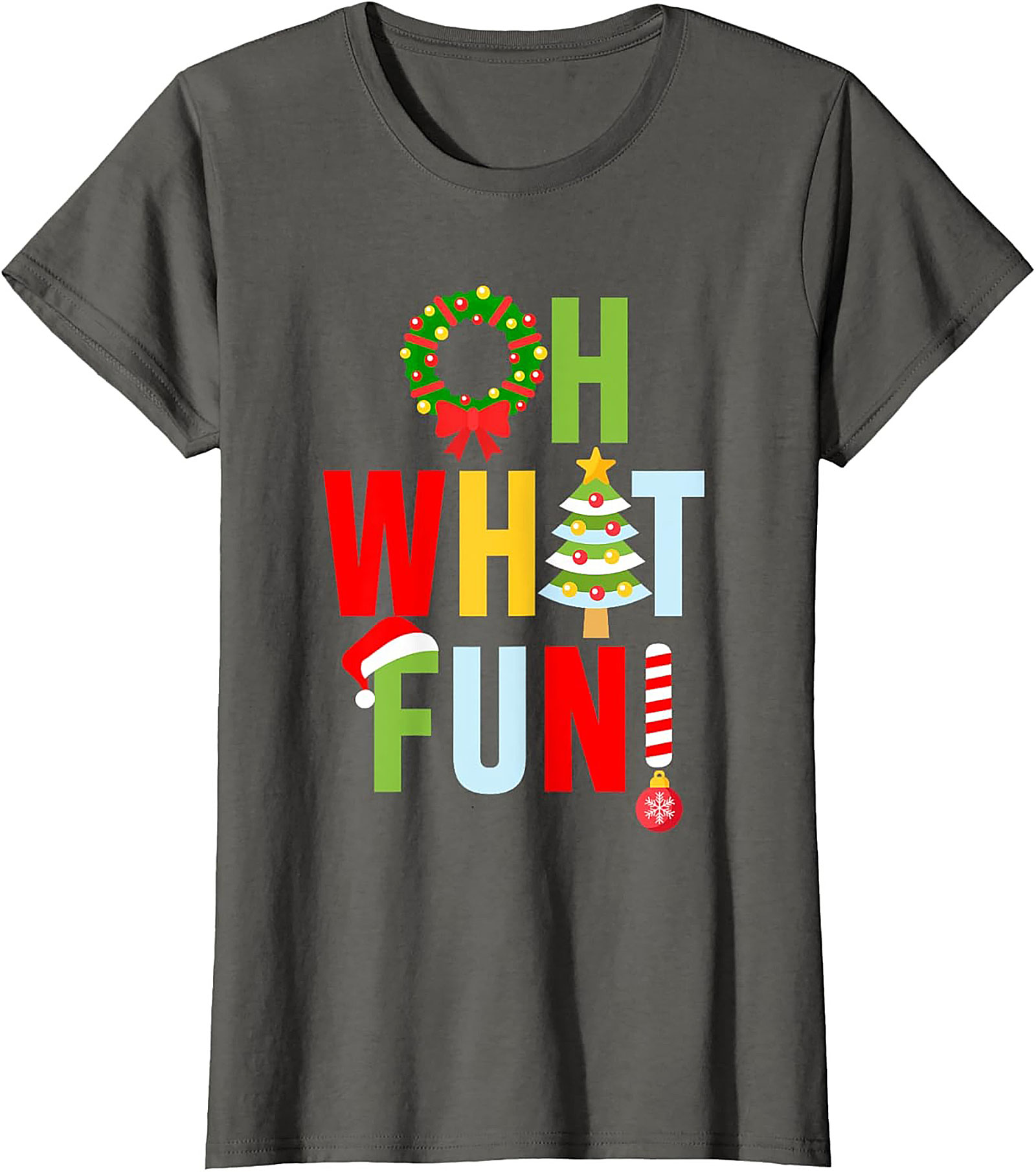 Oh What Fun! Funny Christmas T-shirt Festive Graphic Tee