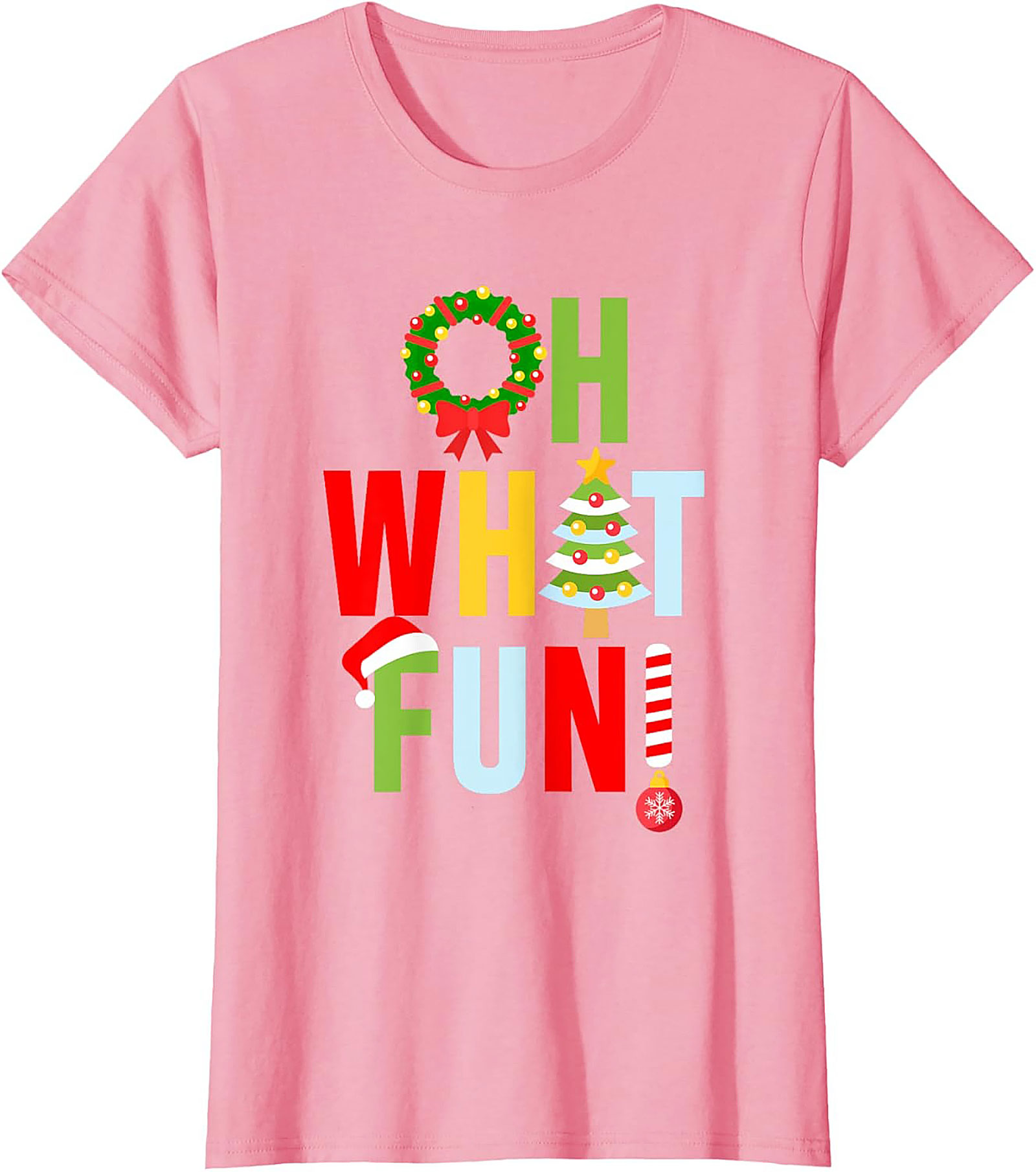 Oh What Fun! Funny Christmas T-shirt Festive Graphic Tee