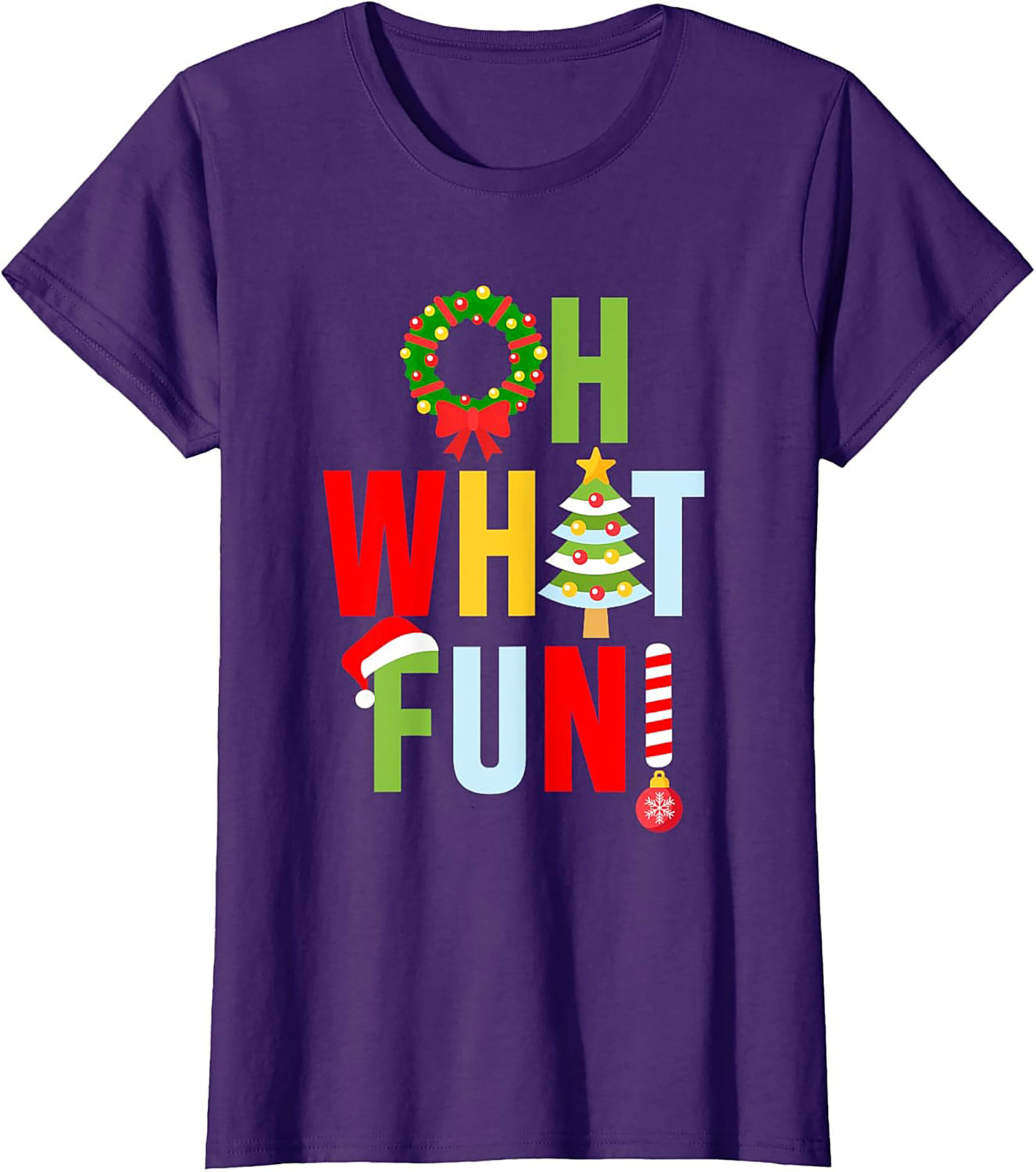 Oh What Fun! Funny Christmas T-shirt Festive Graphic Tee