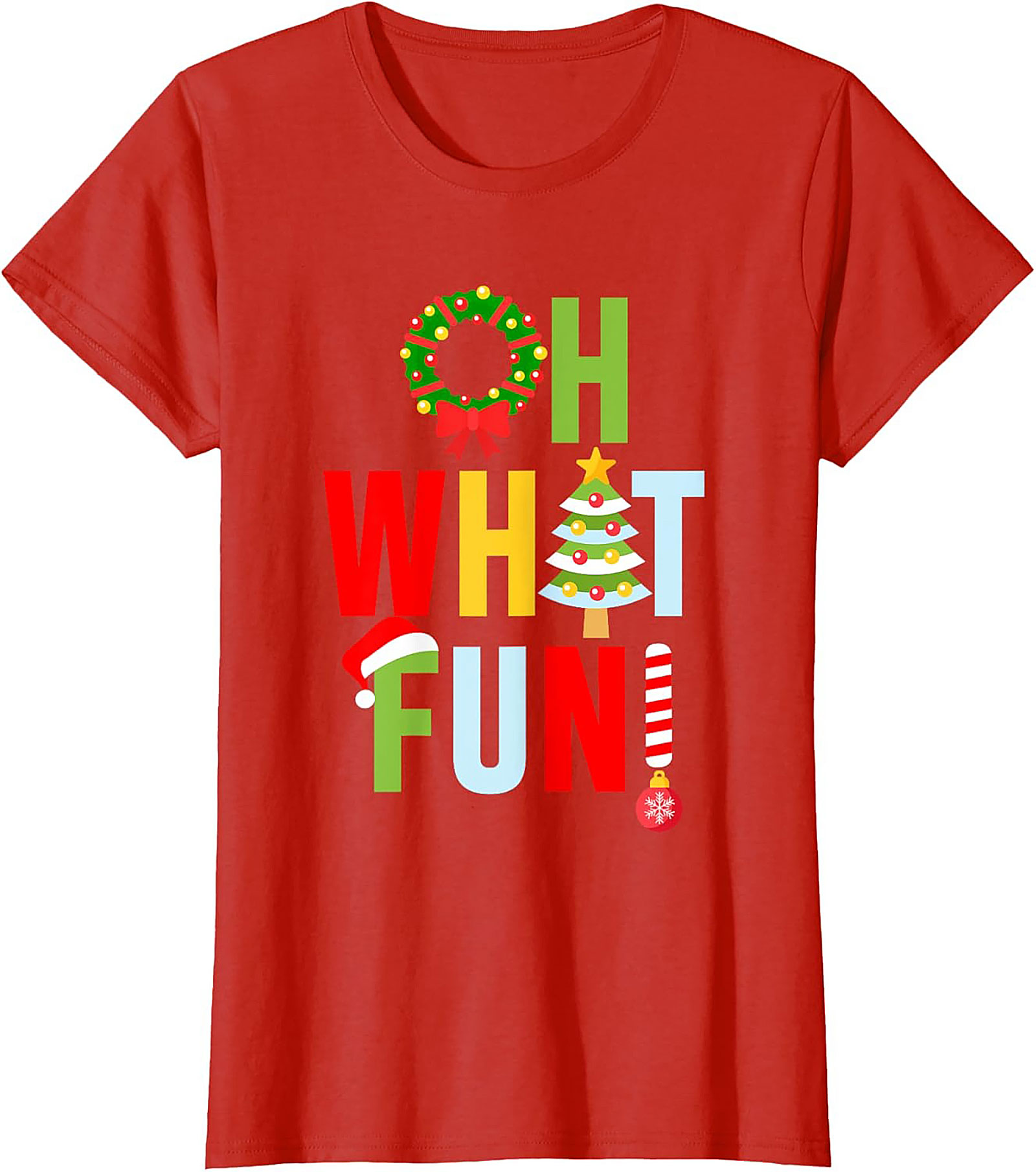 Oh What Fun! Funny Christmas T-shirt Festive Graphic Tee