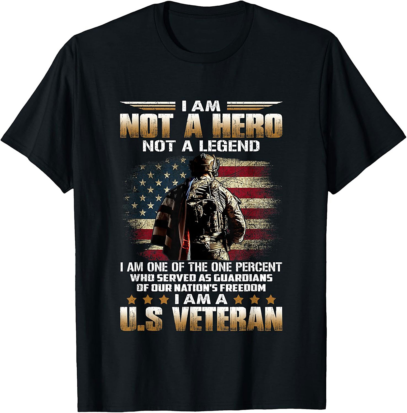 U.S. Veteran T-Shirt | The One Percent Patriotic Tee