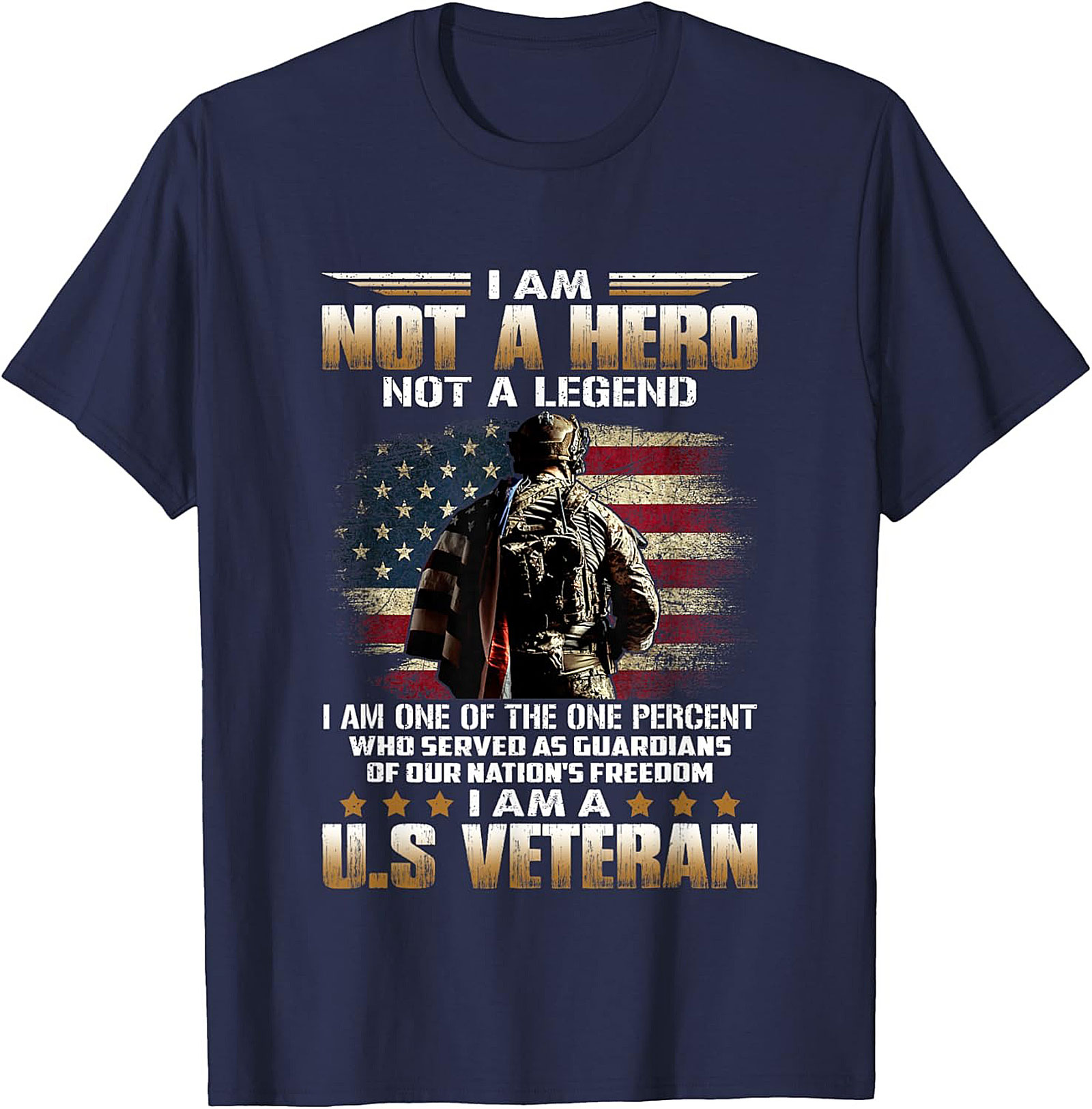 U.S. Veteran T-Shirt | The One Percent Patriotic Tee