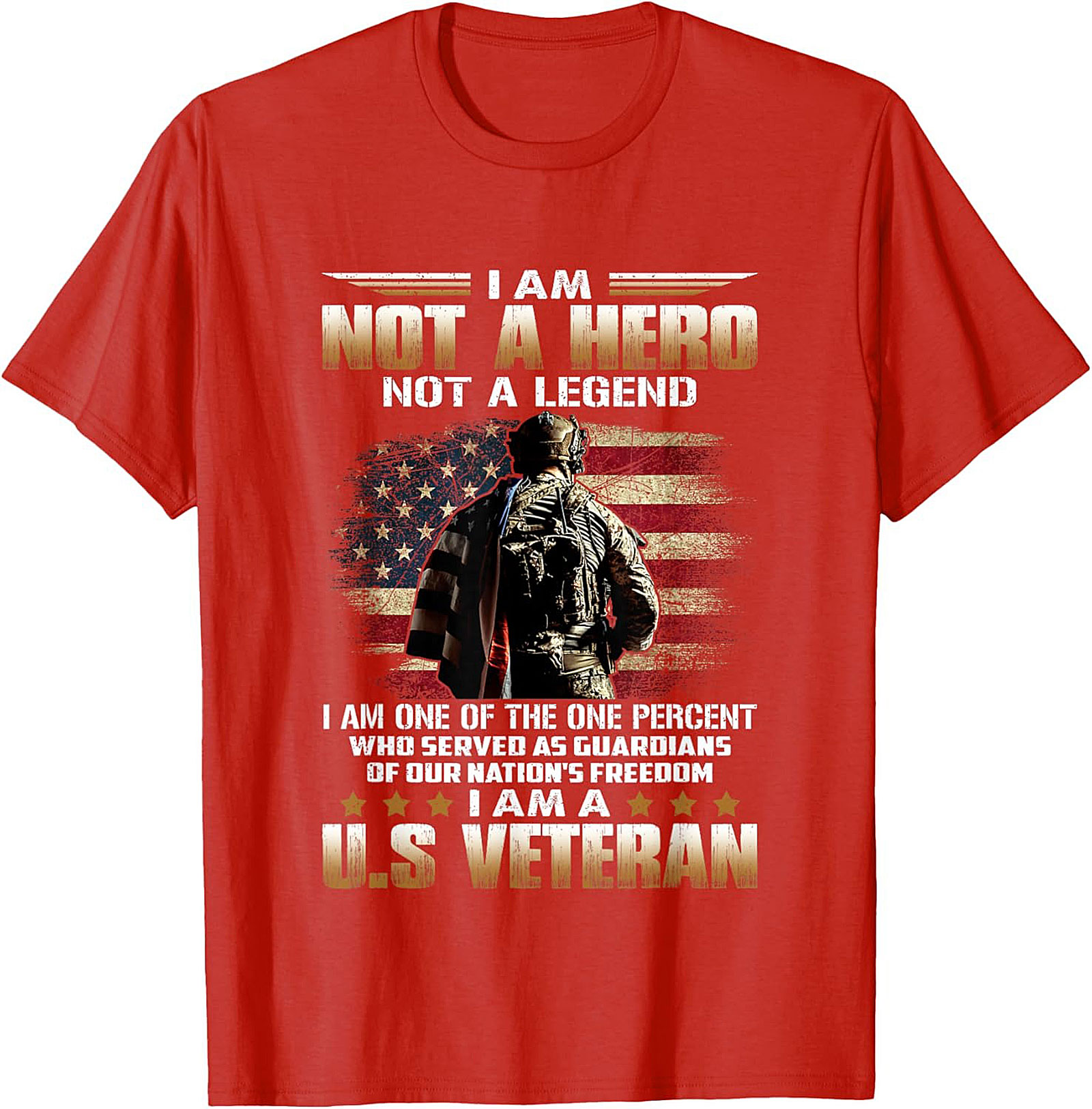 U.S. Veteran T-Shirt | The One Percent Patriotic Tee