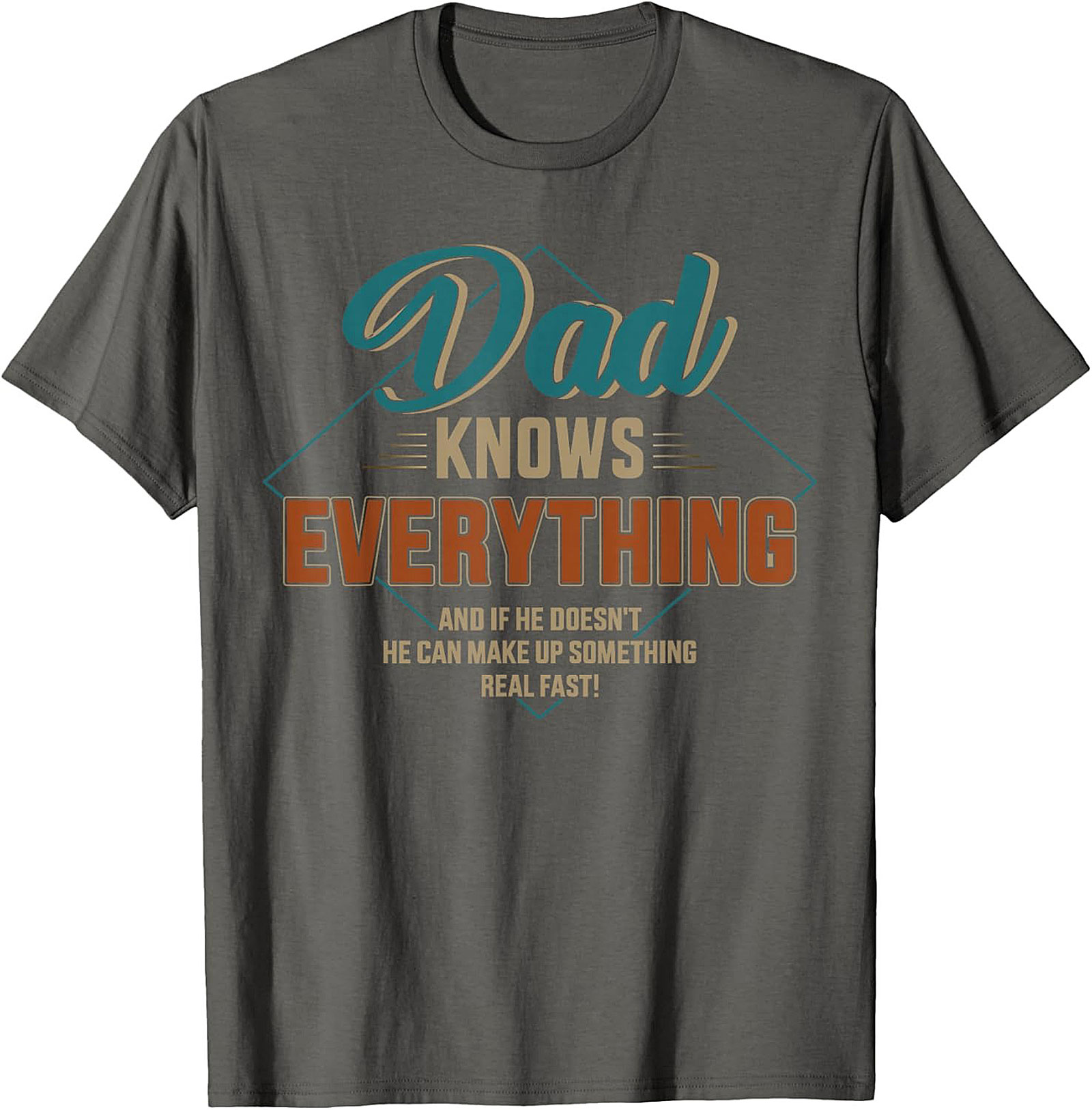 Funny Dad Knows Everything Graphic Tee Father's Day Gift
