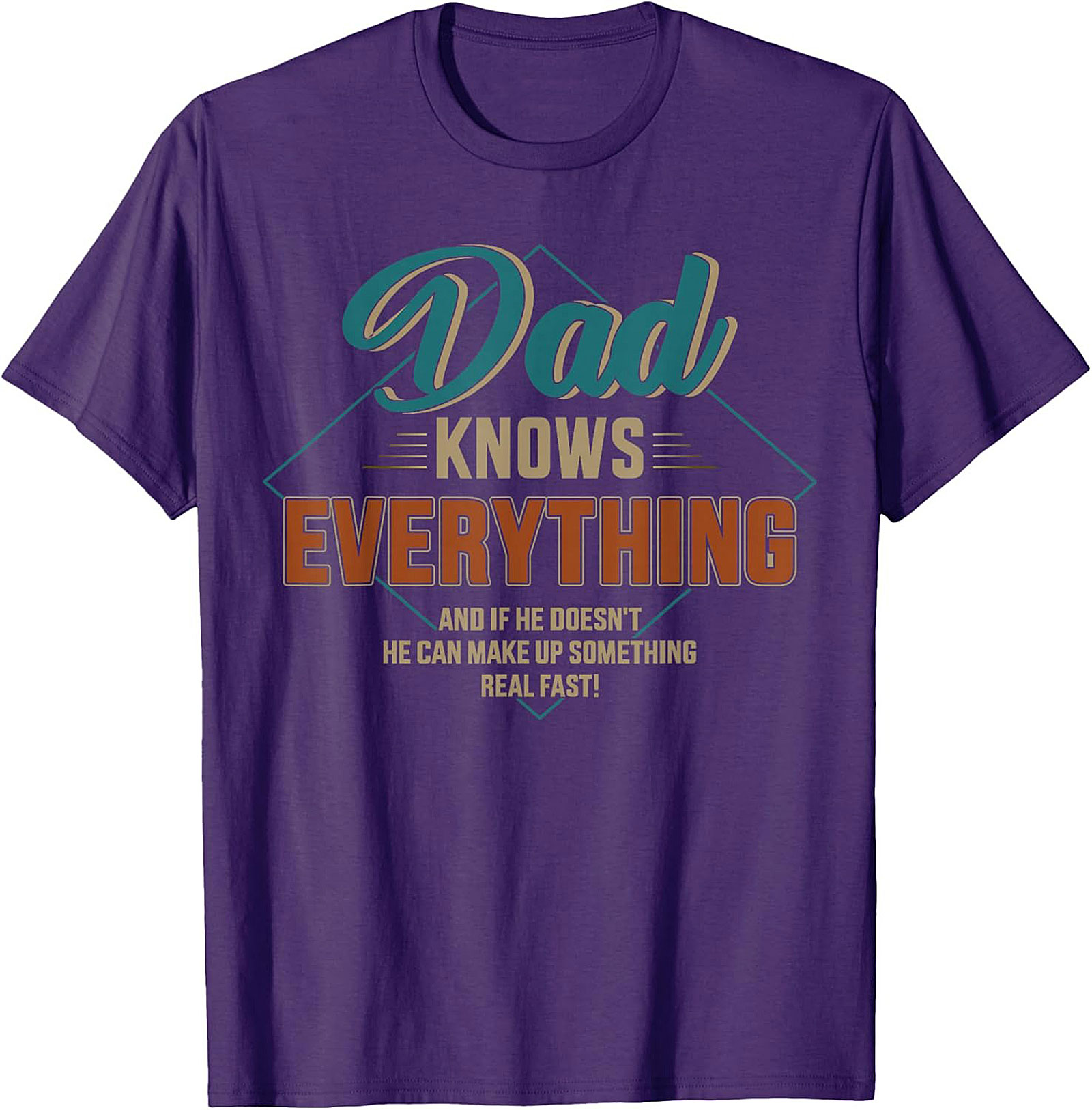 Funny Dad Knows Everything Graphic Tee Father's Day Gift
