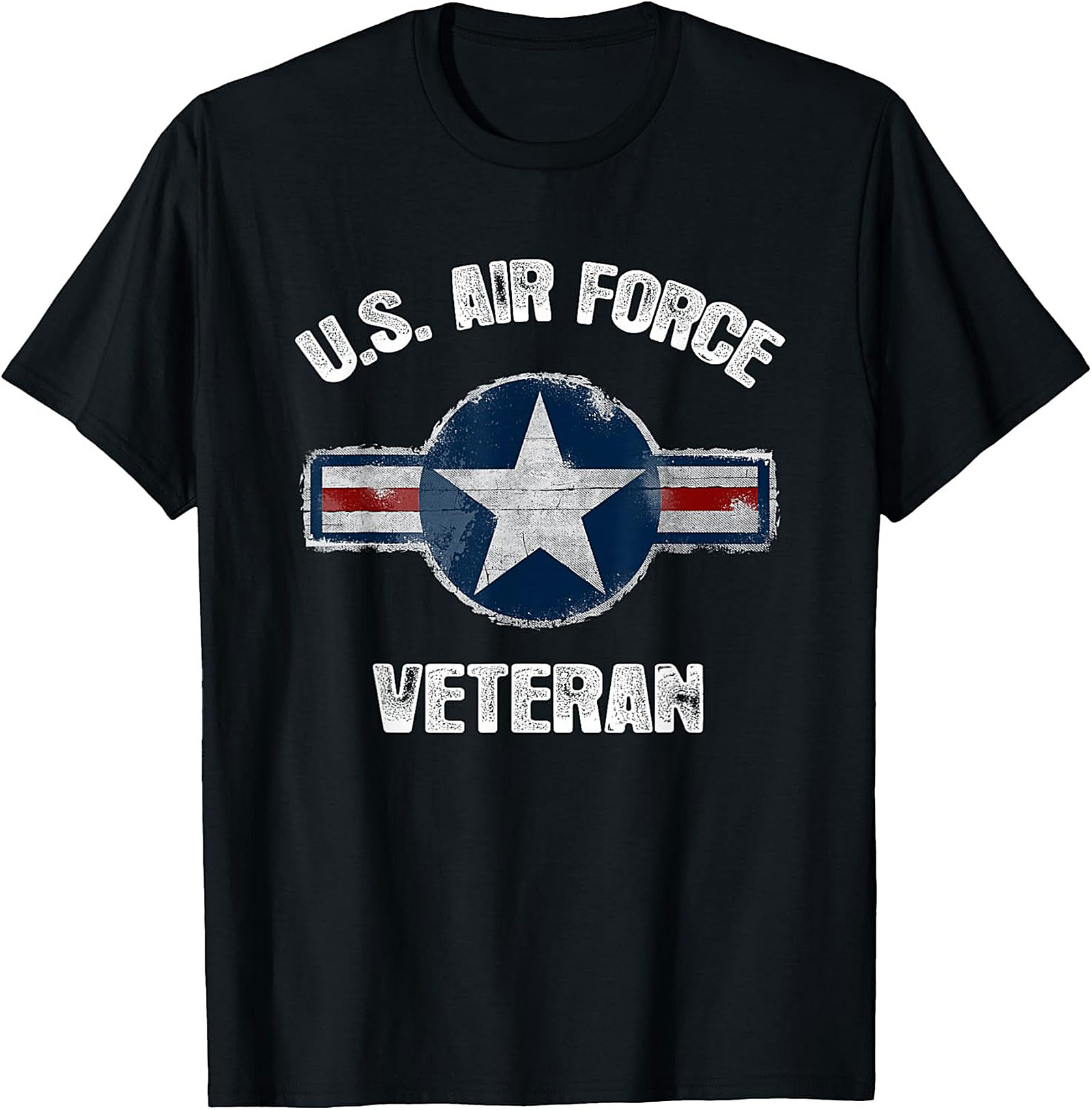 US Air Force Veteran Graphic Tee | Distressed Logo Shirt