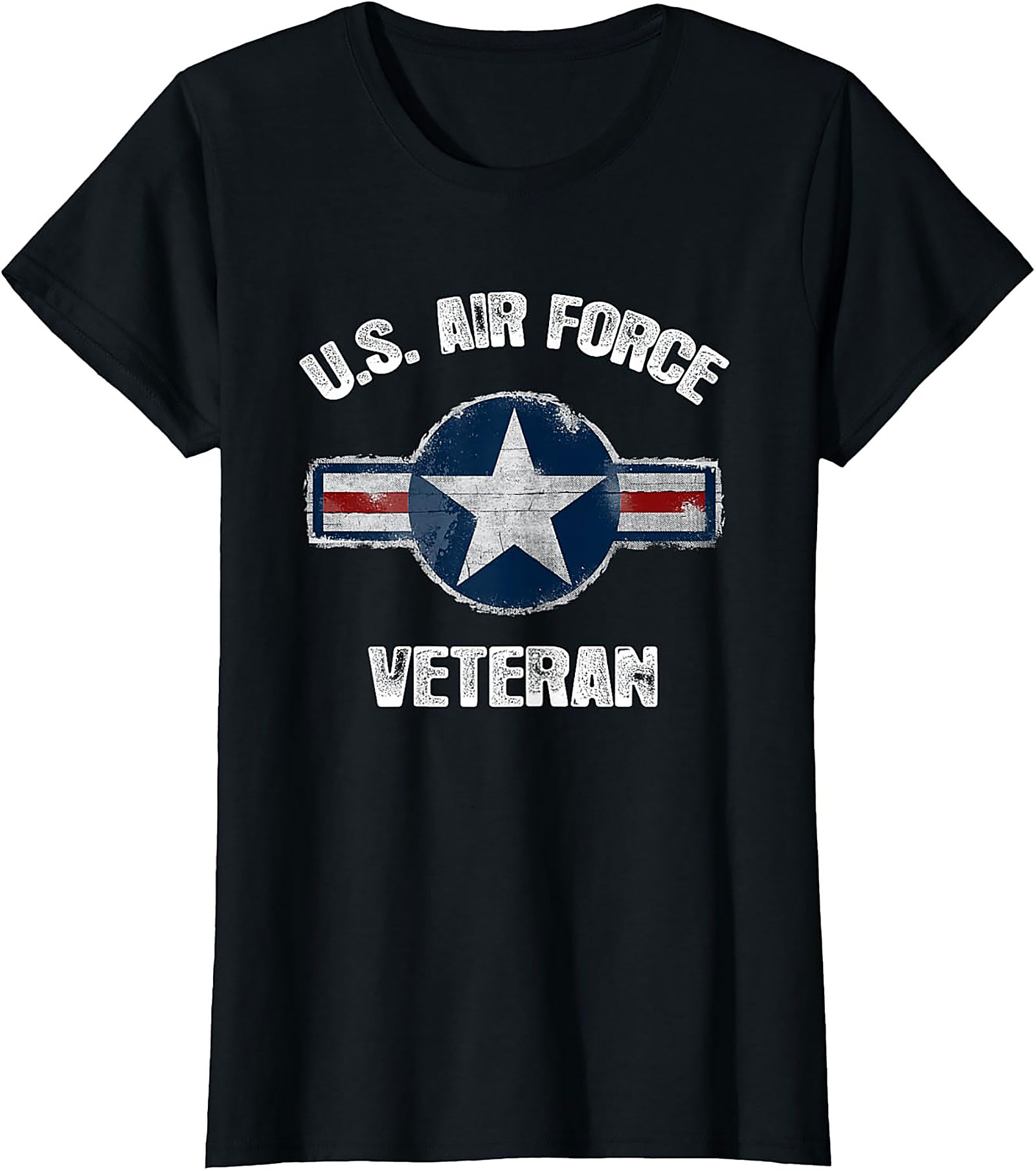 US Air Force Veteran Graphic Tee | Distressed Logo Shirt