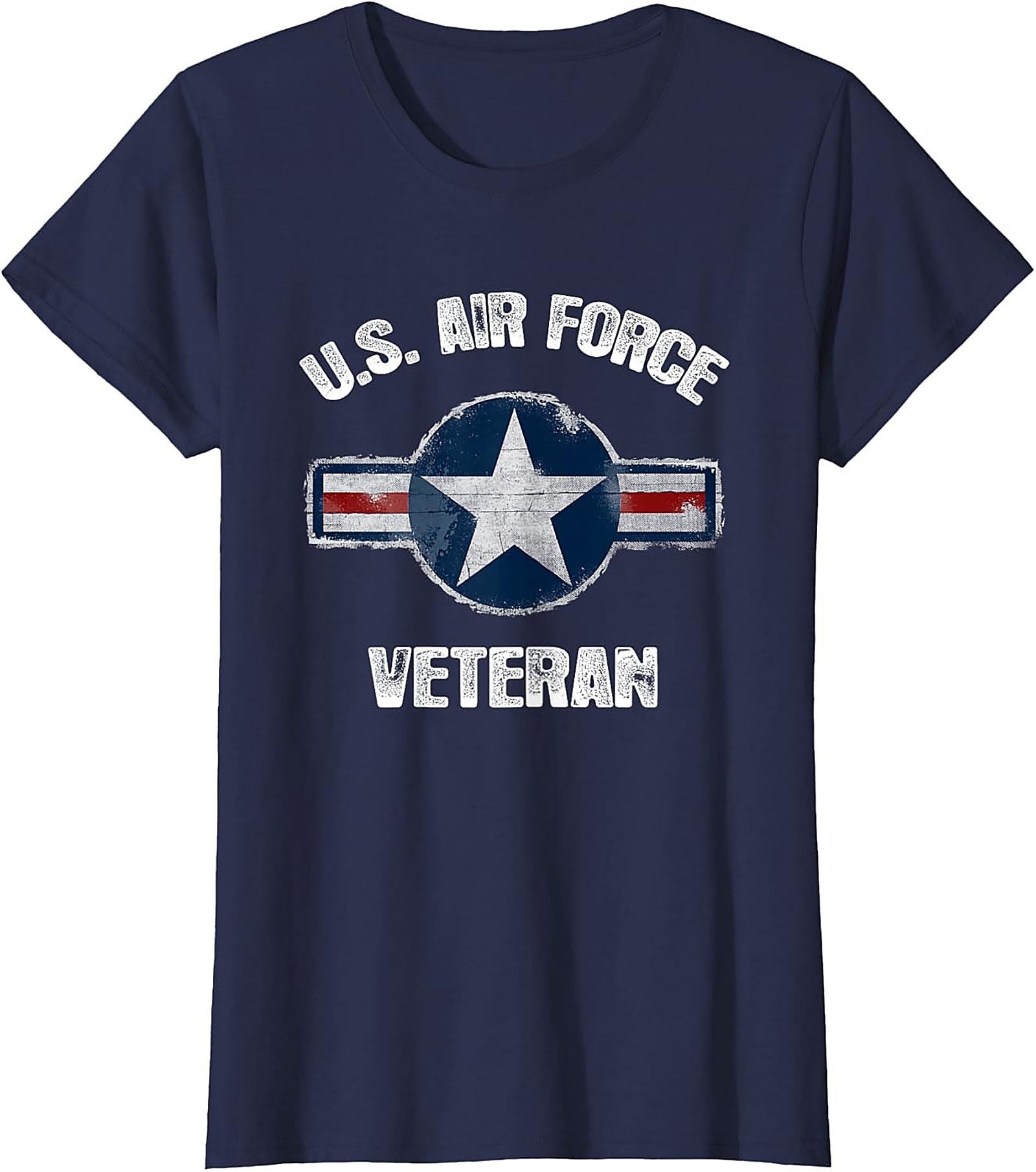 US Air Force Veteran Graphic Tee | Distressed Logo Shirt
