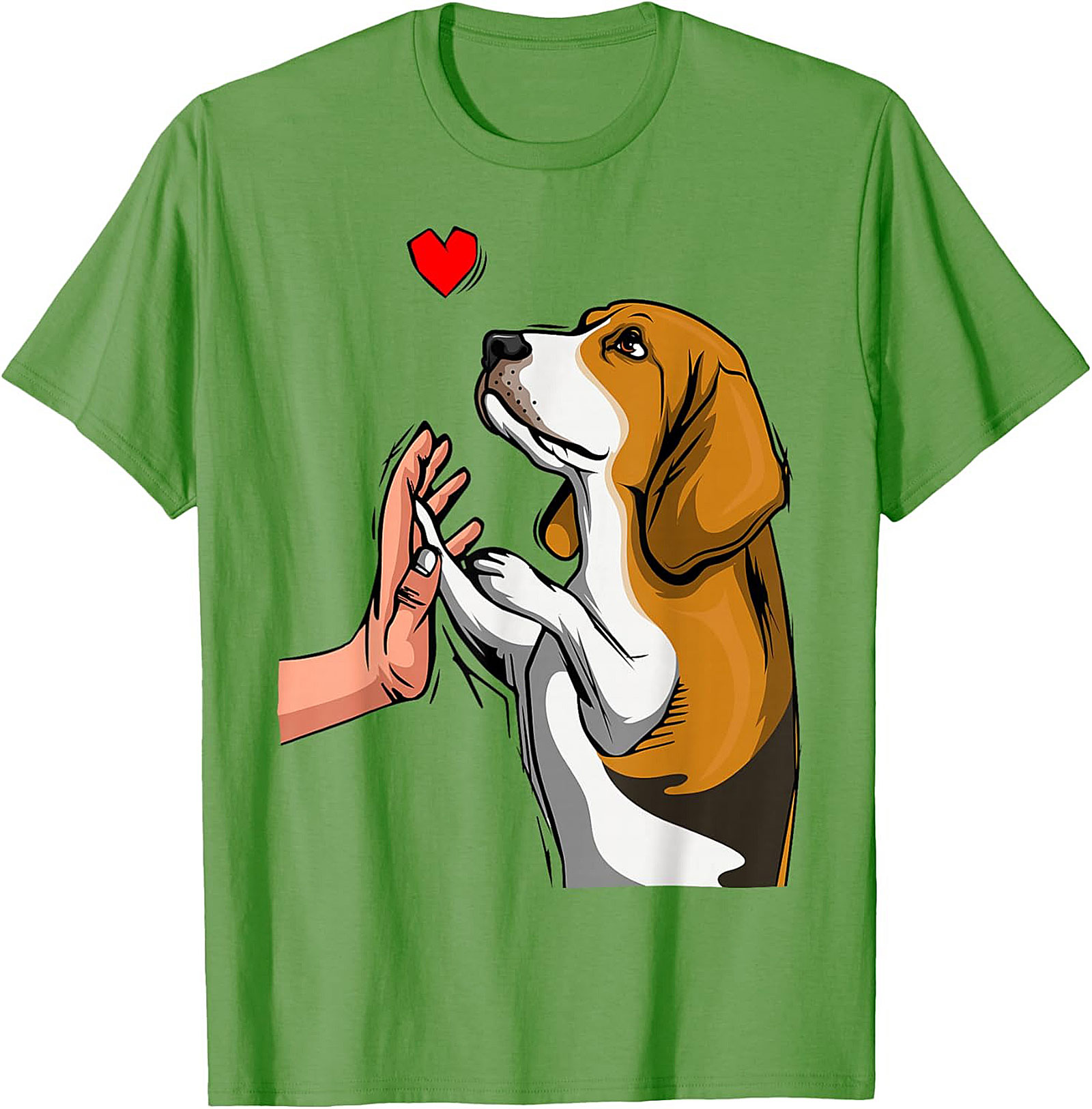 Beagle High Five Graphic Tee | Cute Dog Lover Shirt