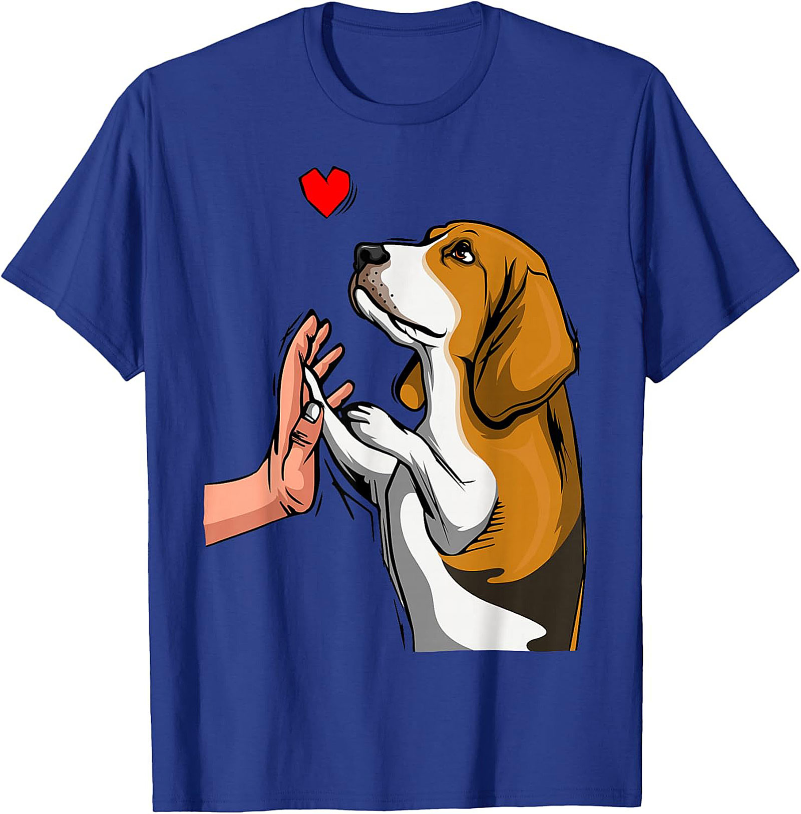 Beagle High Five Graphic Tee | Cute Dog Lover Shirt